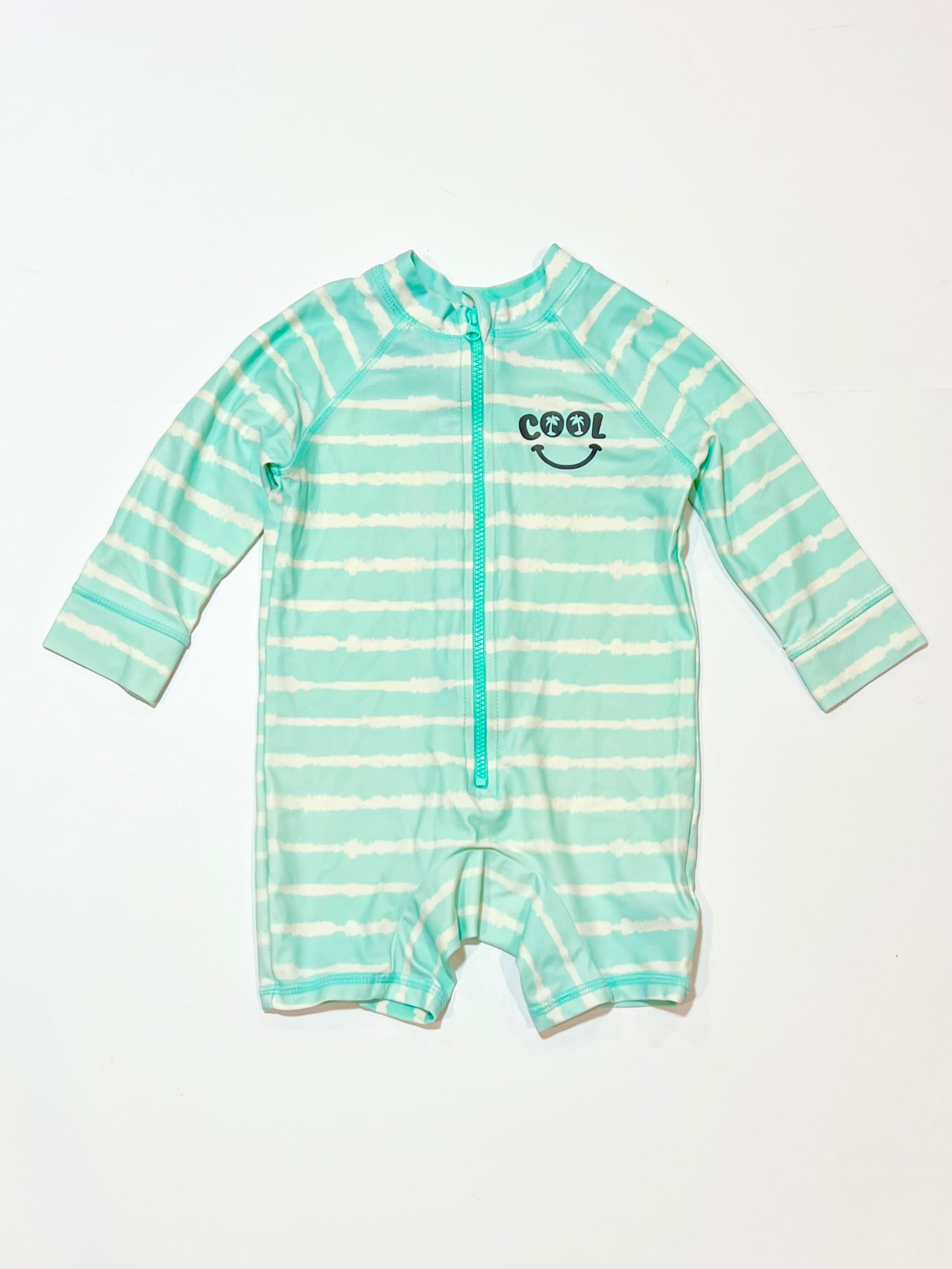 Green zip swim suit - Size 0