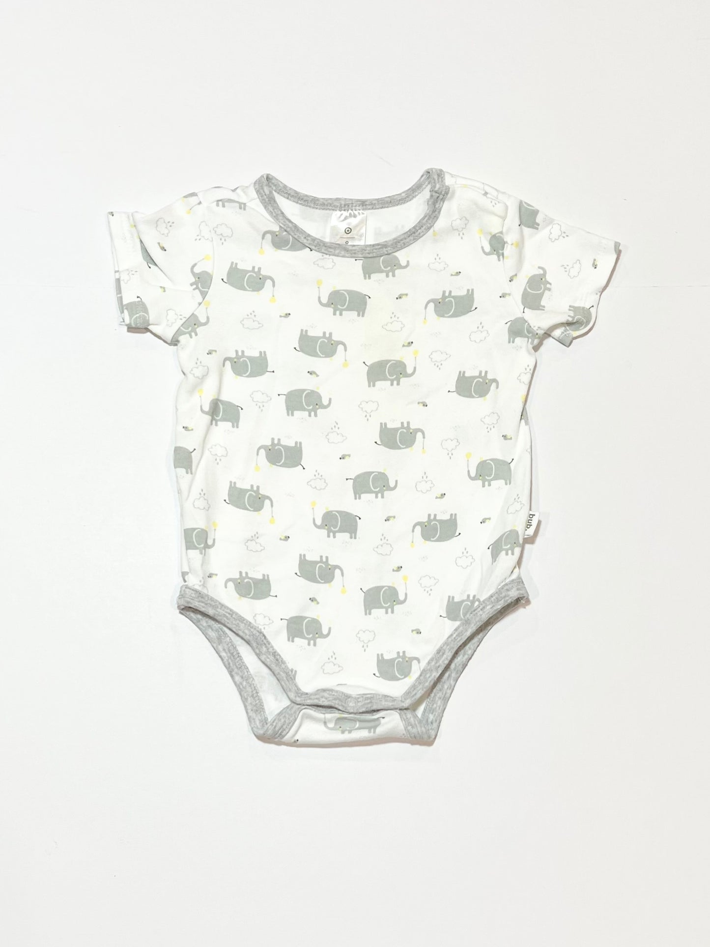 Grey elephants bodysuit - Size 0