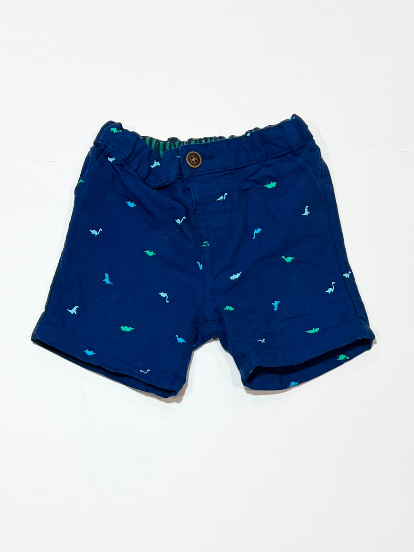Navy dinosaur shorts - Size 0
