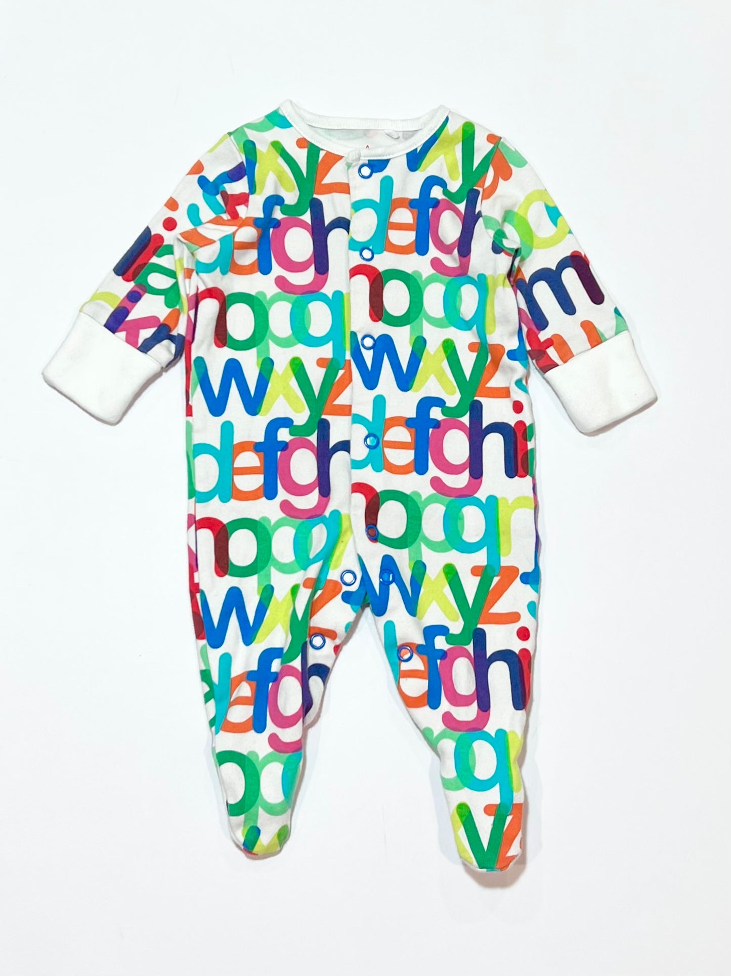 Alphabet onesie - Size 0000