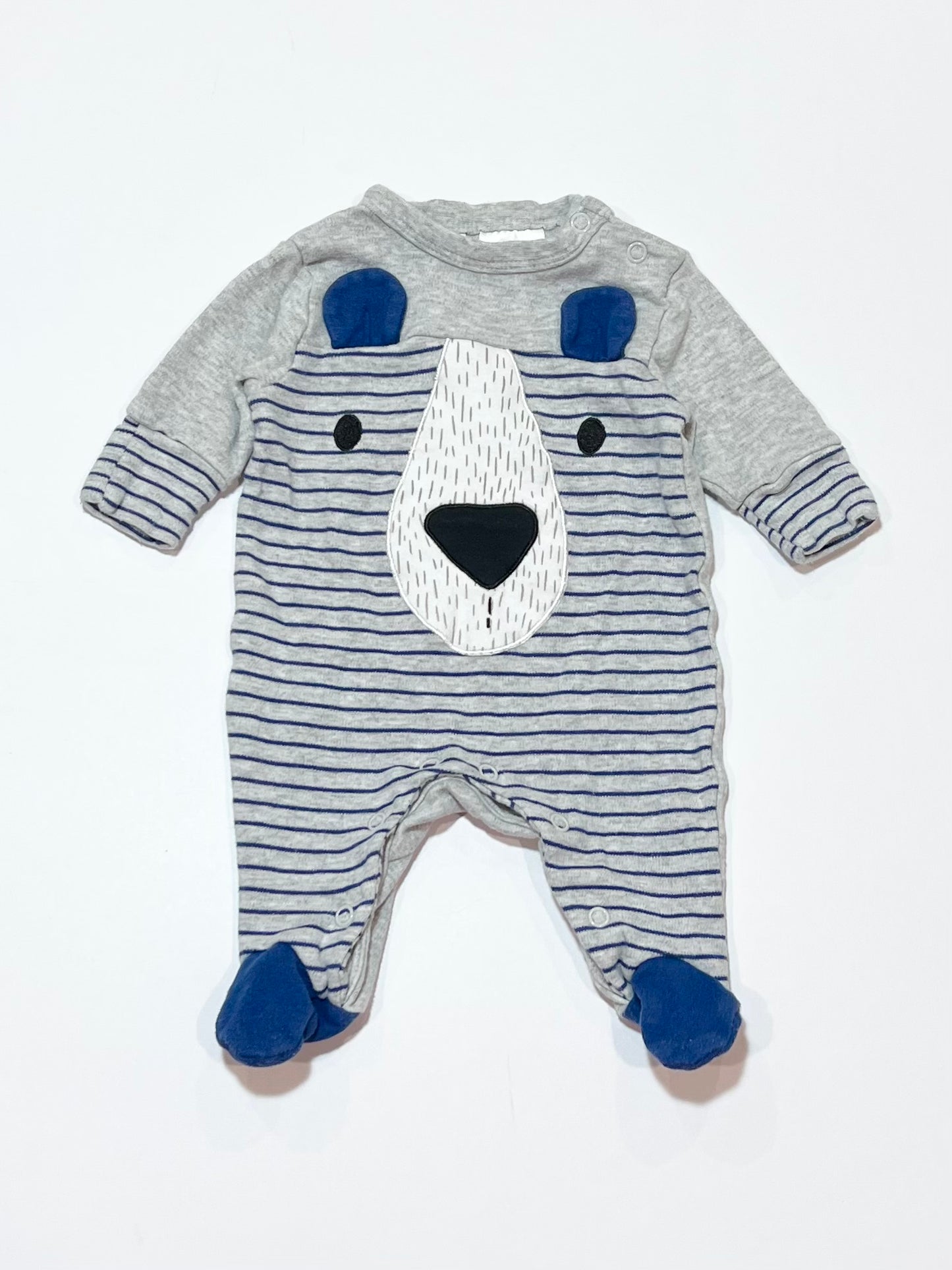 Grey bear onesie - Size 0000