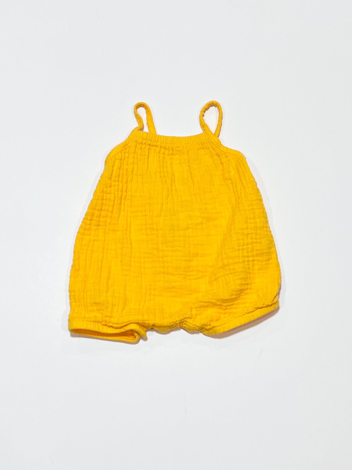 Yellow romper - Size 0000