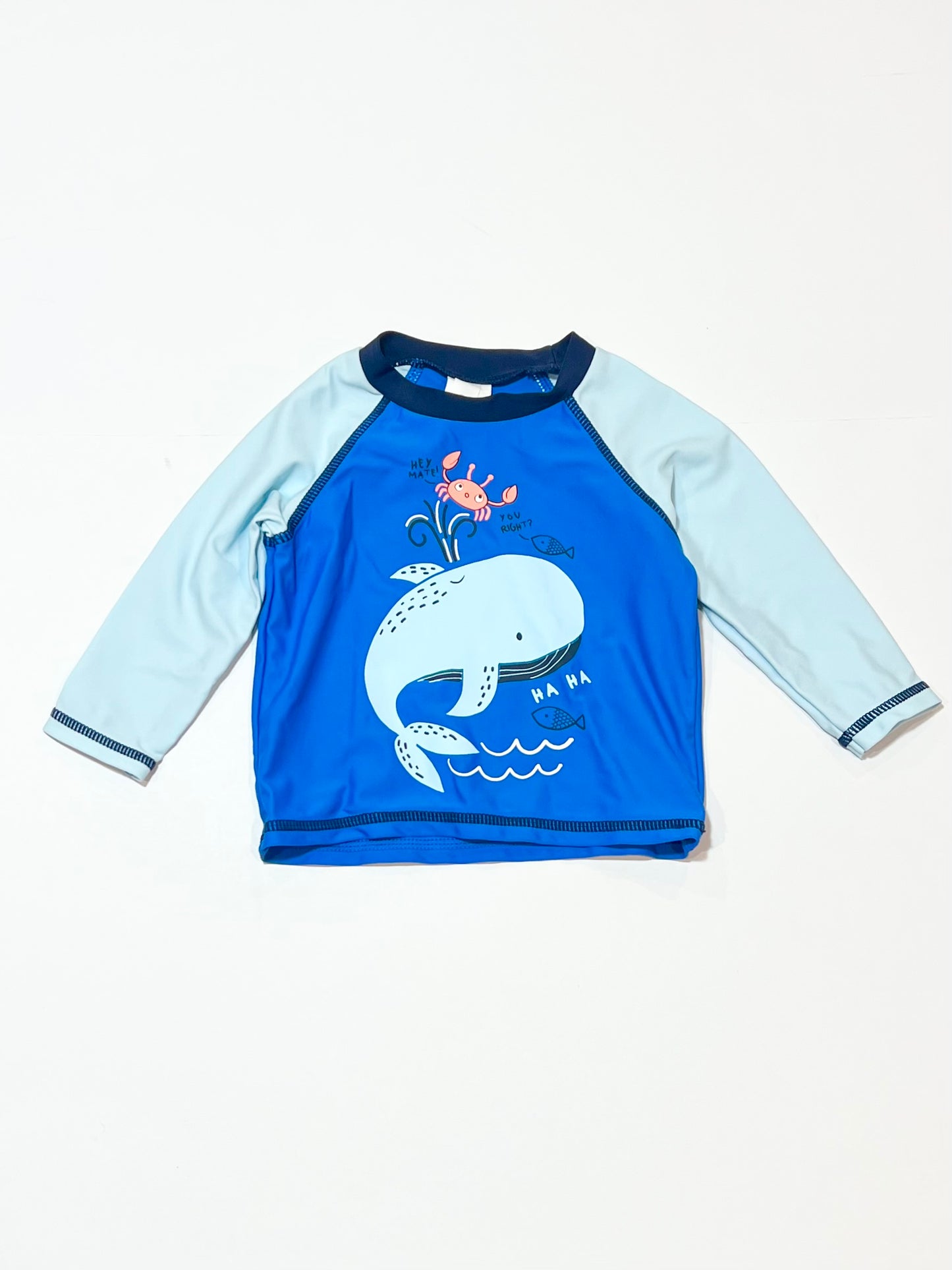 Whale rashie - Size 00