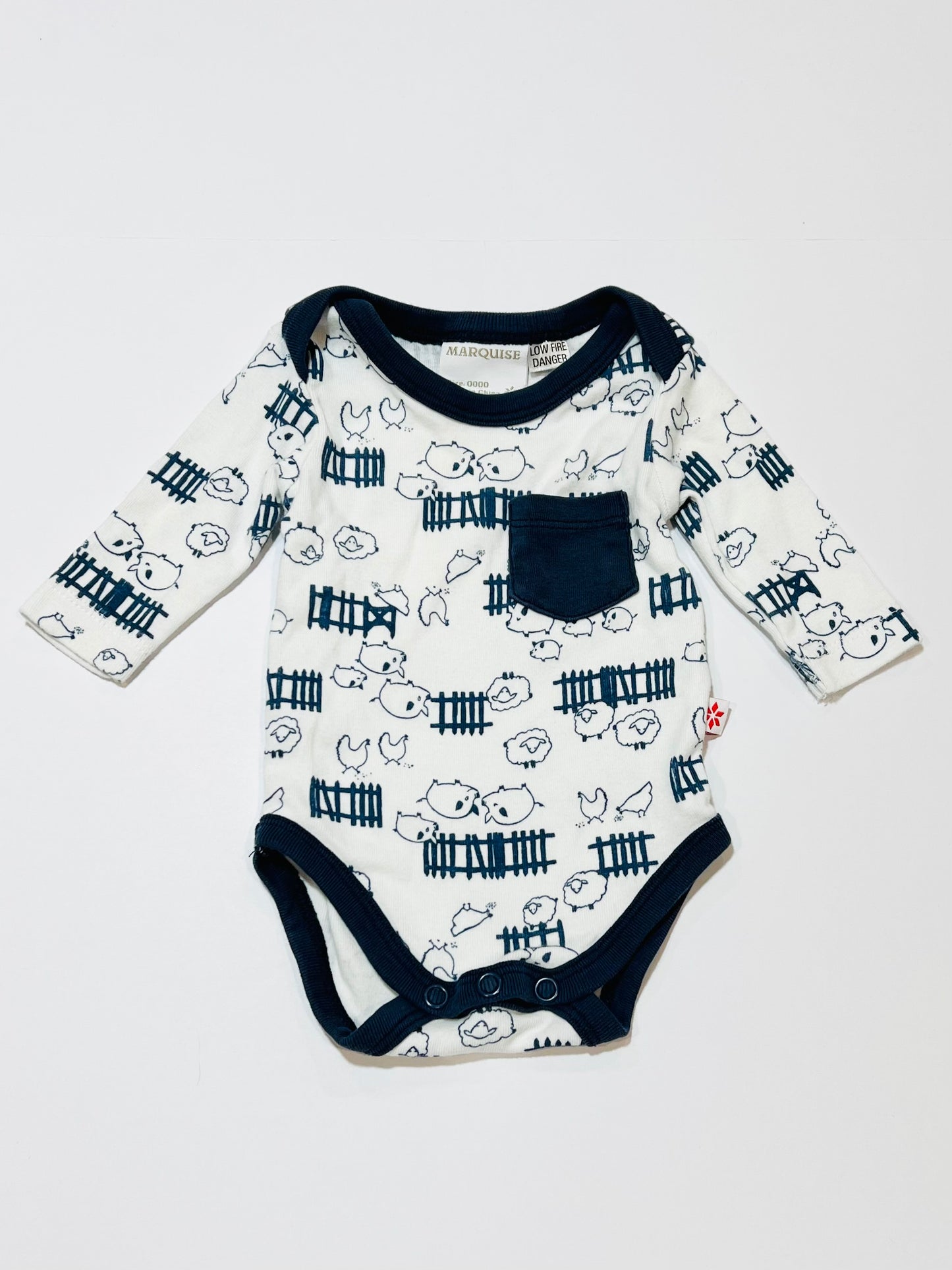 Farm animals bodysuit - Size 0000