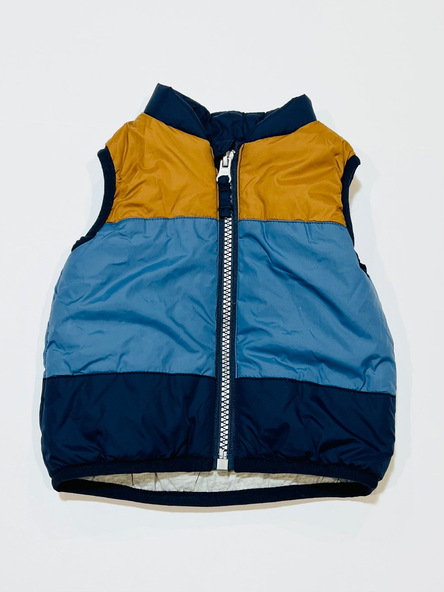 Block colour puffer vest - Size 000