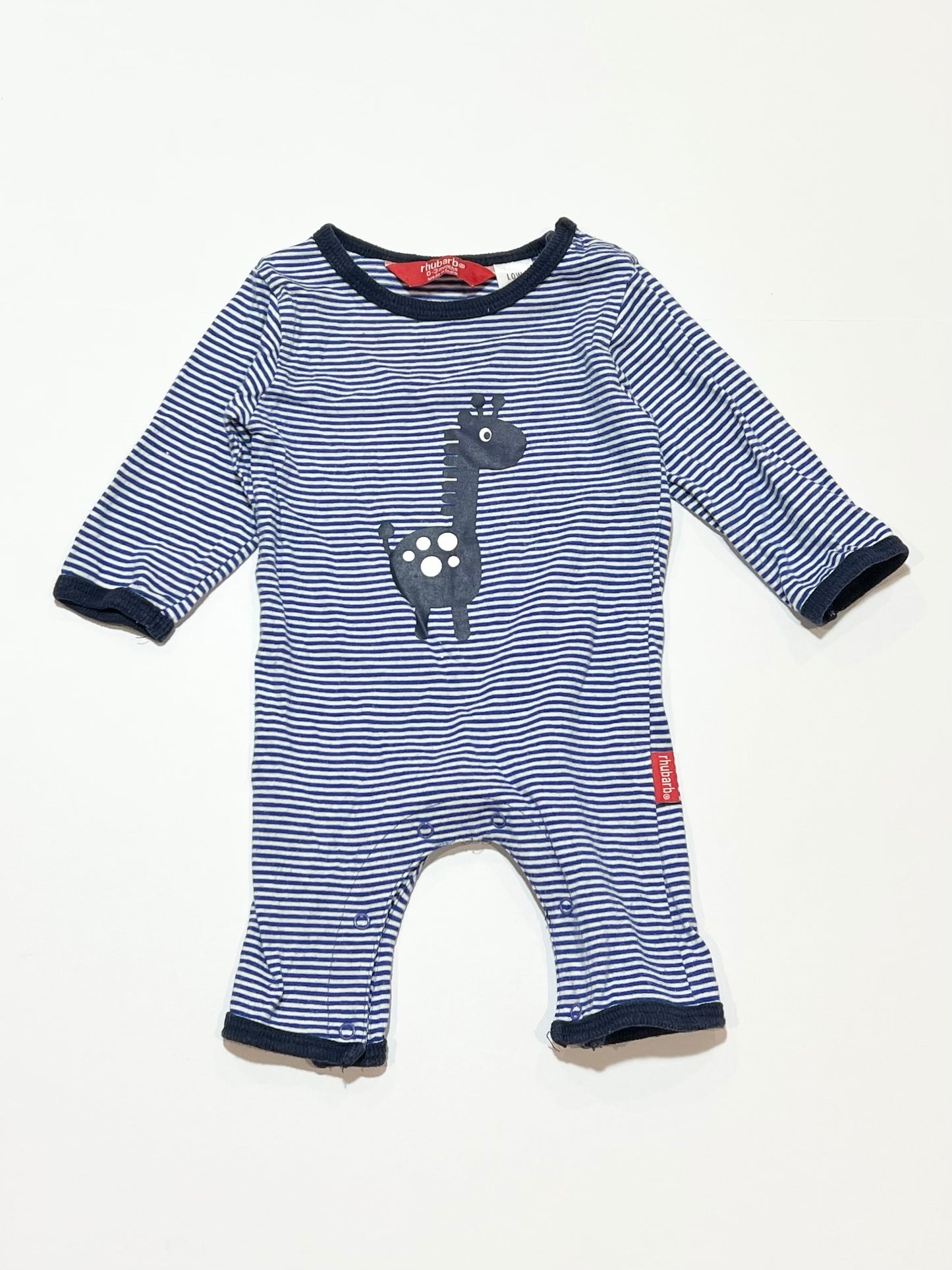 Striped giraffe onesie - Size 000