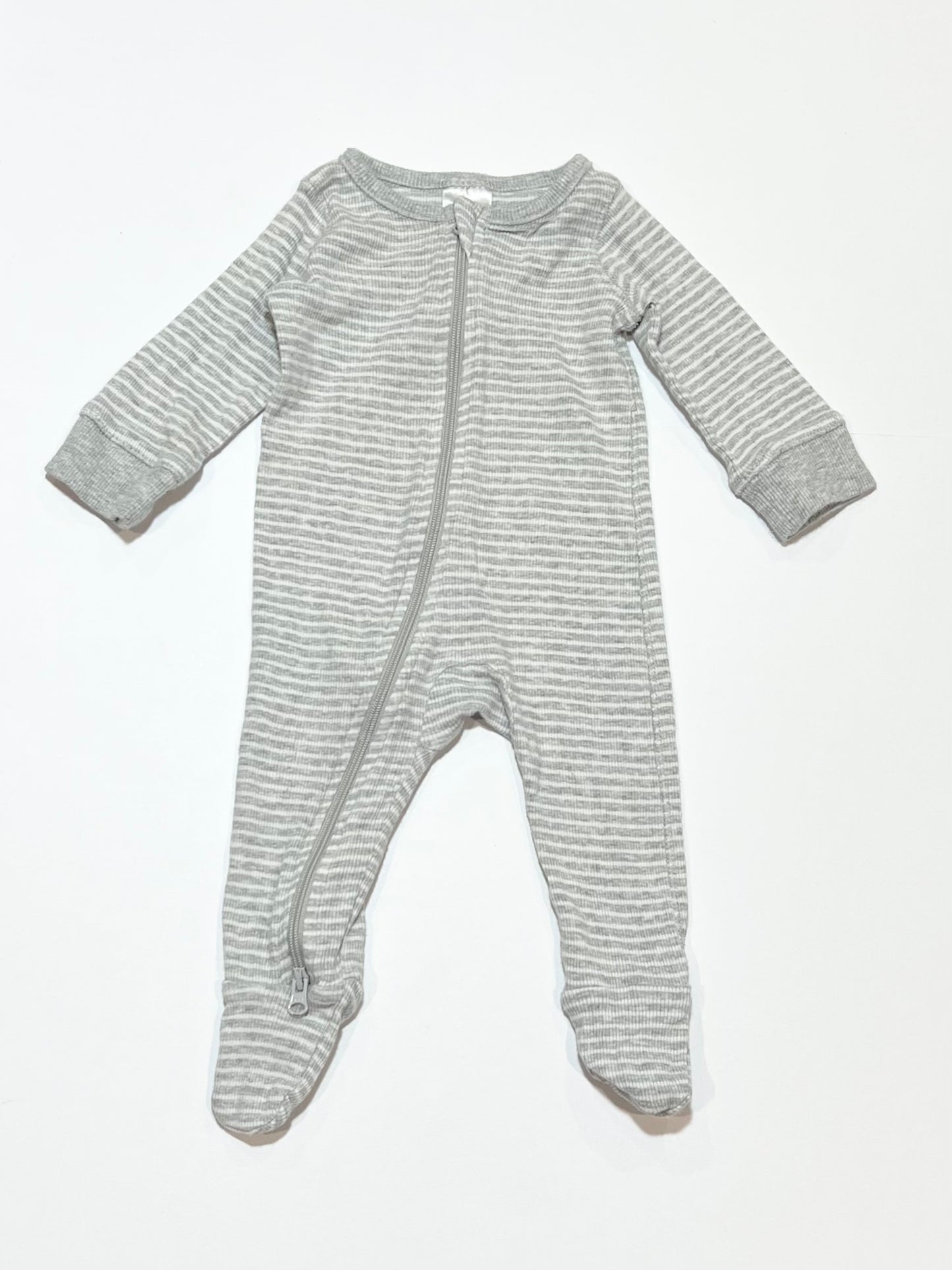 Ribbed zip onesie - Size 000