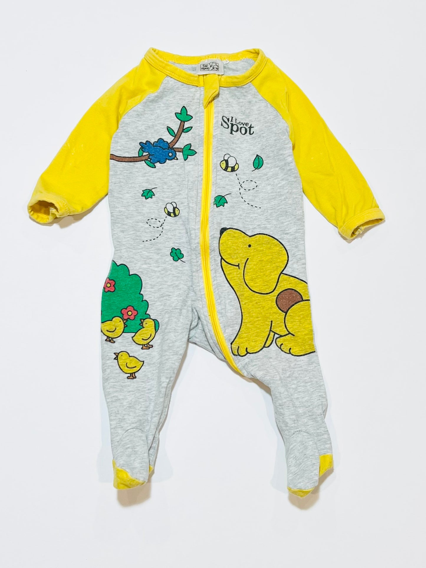 Spot zip onesie - Size 000