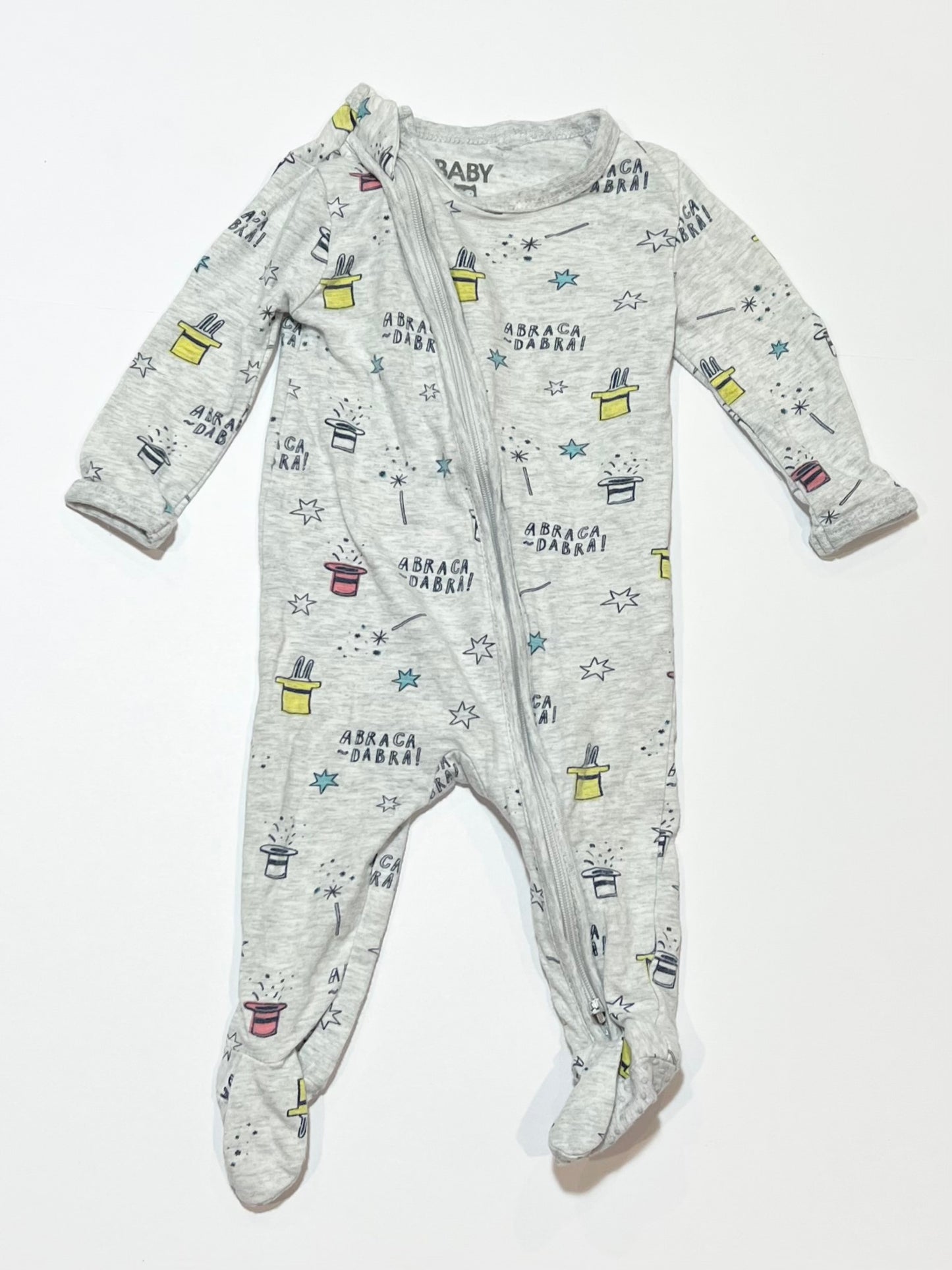 Magic tricks zip onesie - Size 000