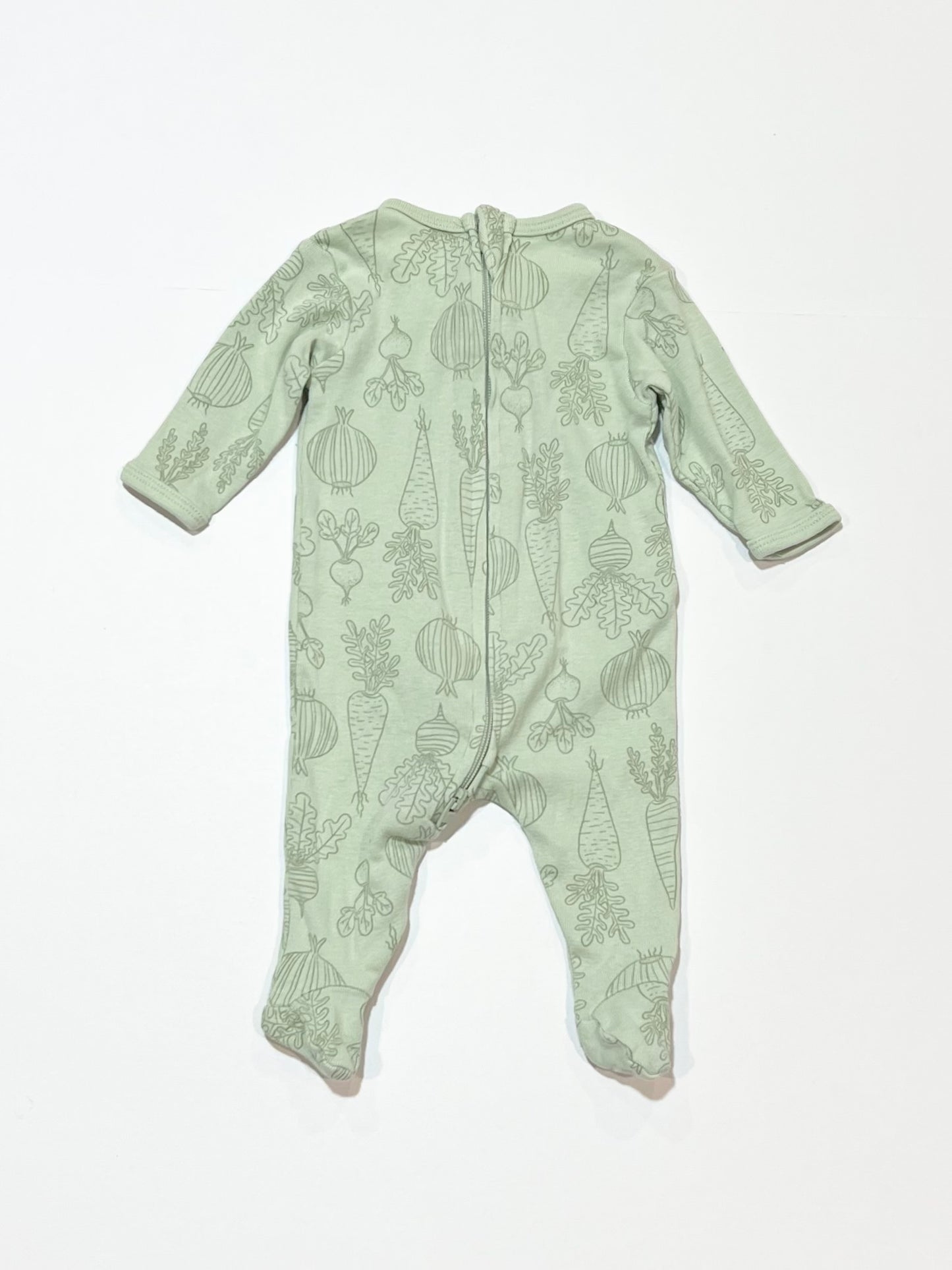 Vegetables zip onesie - Size 00000