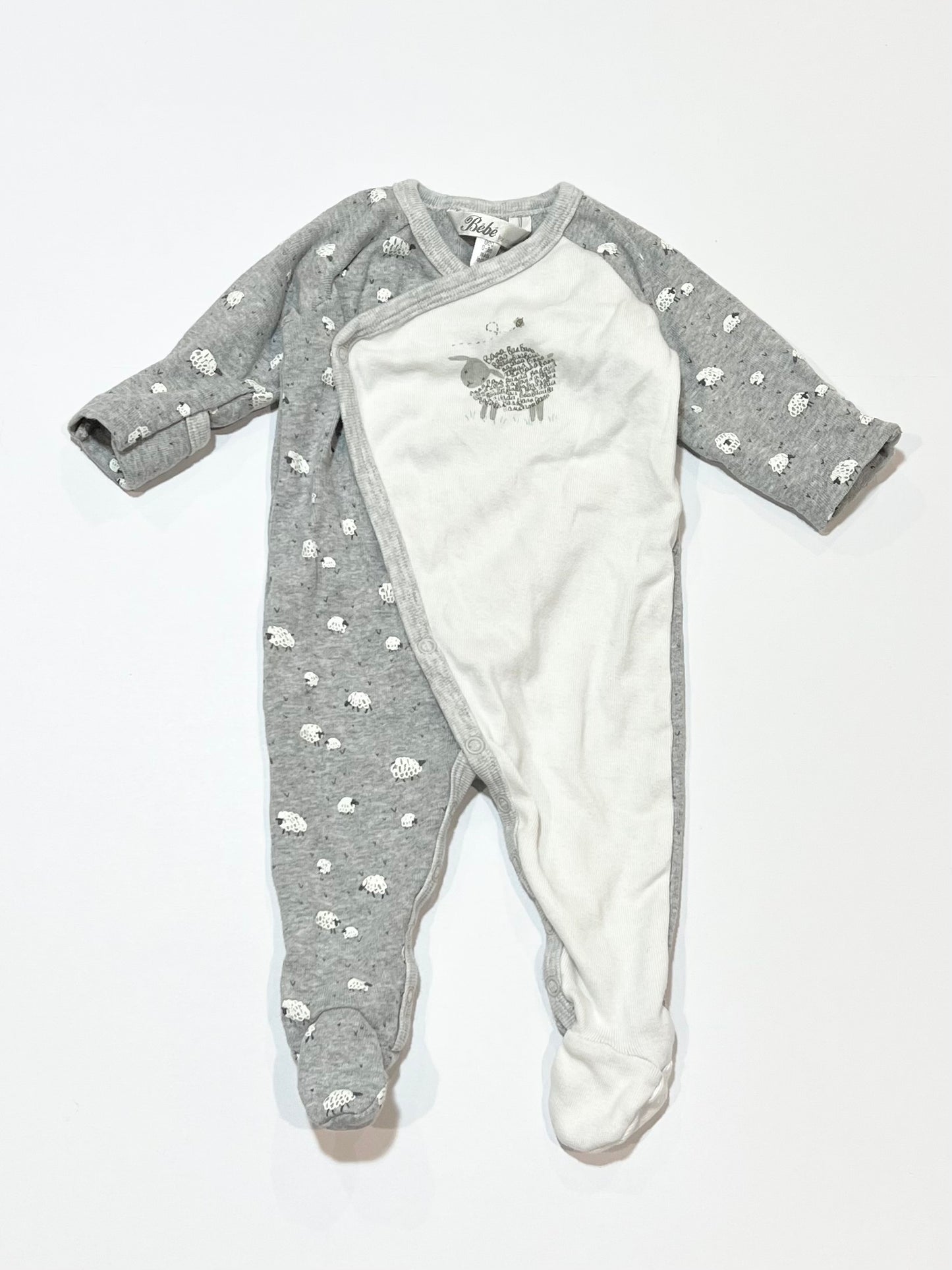 Grey sheep onesie - Size 000