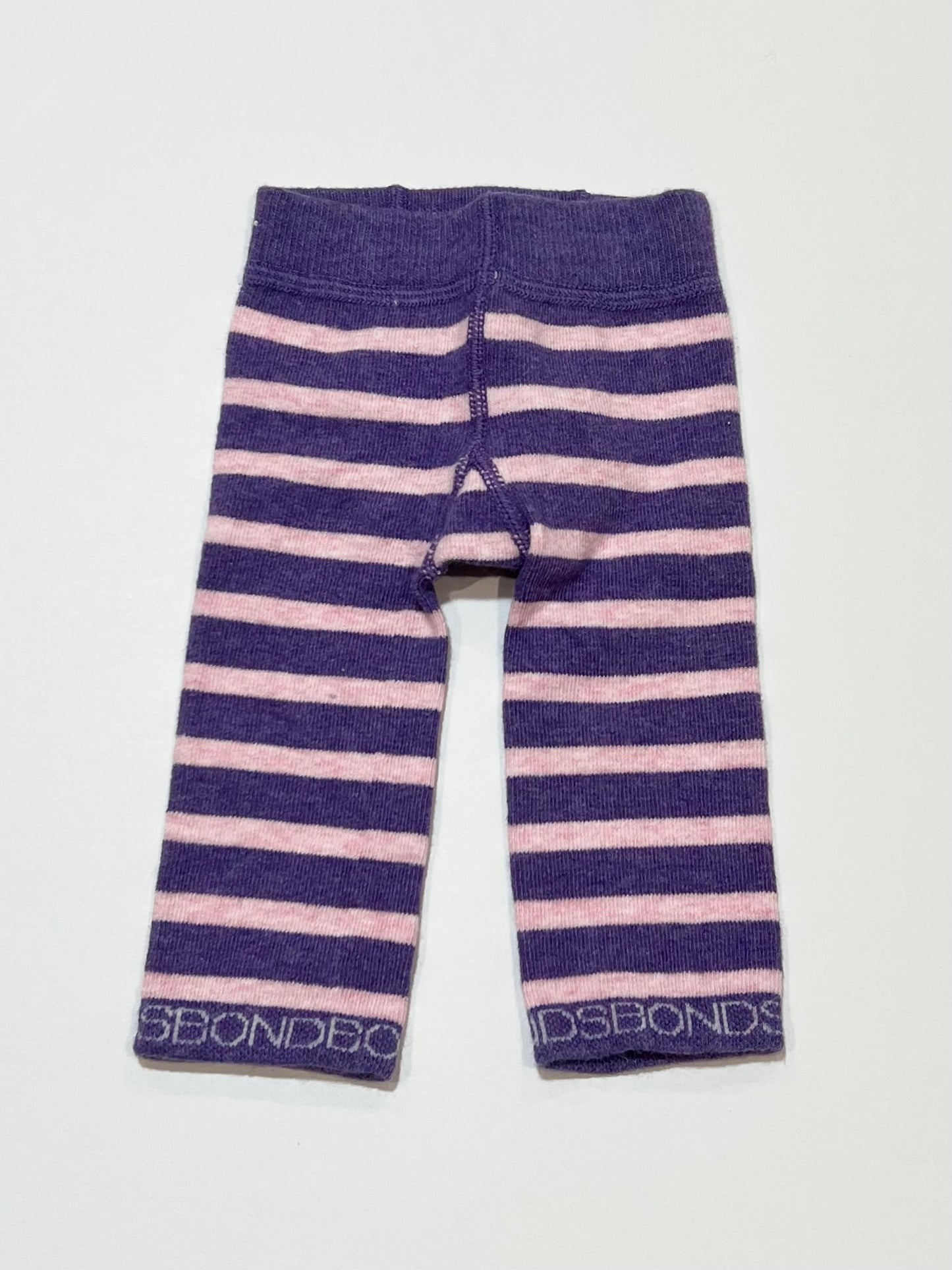 Striped leggings - Size 0-6 months