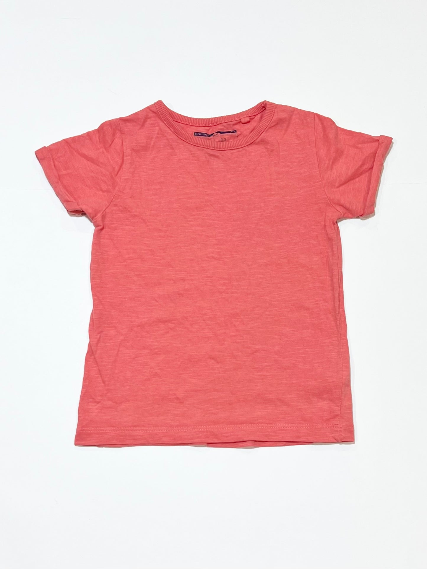 Salmon pink tee - Size 2-3