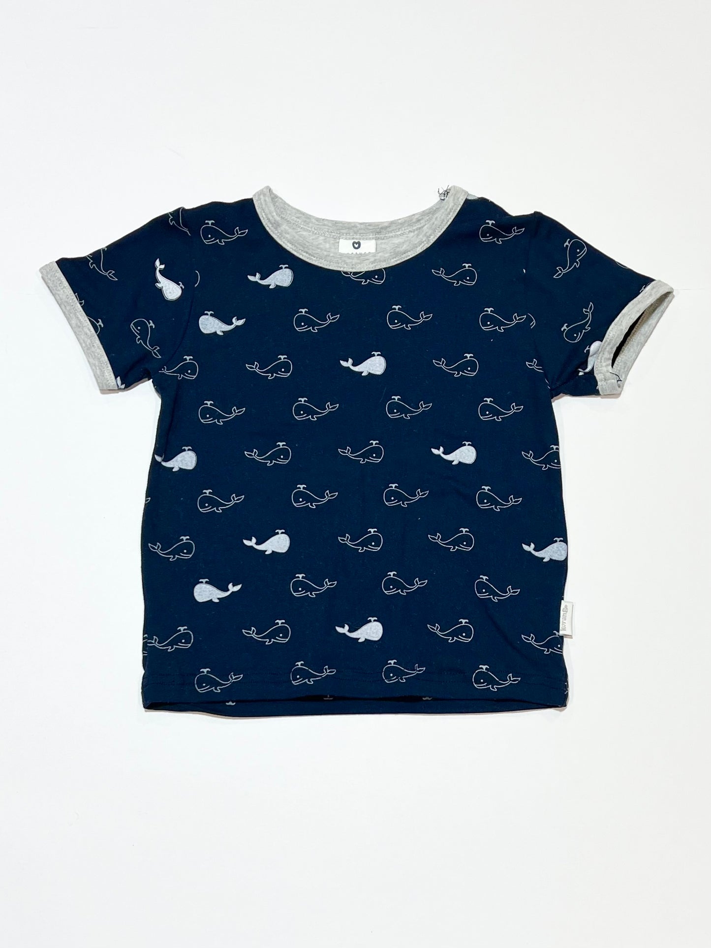Whales tee - Size 2
