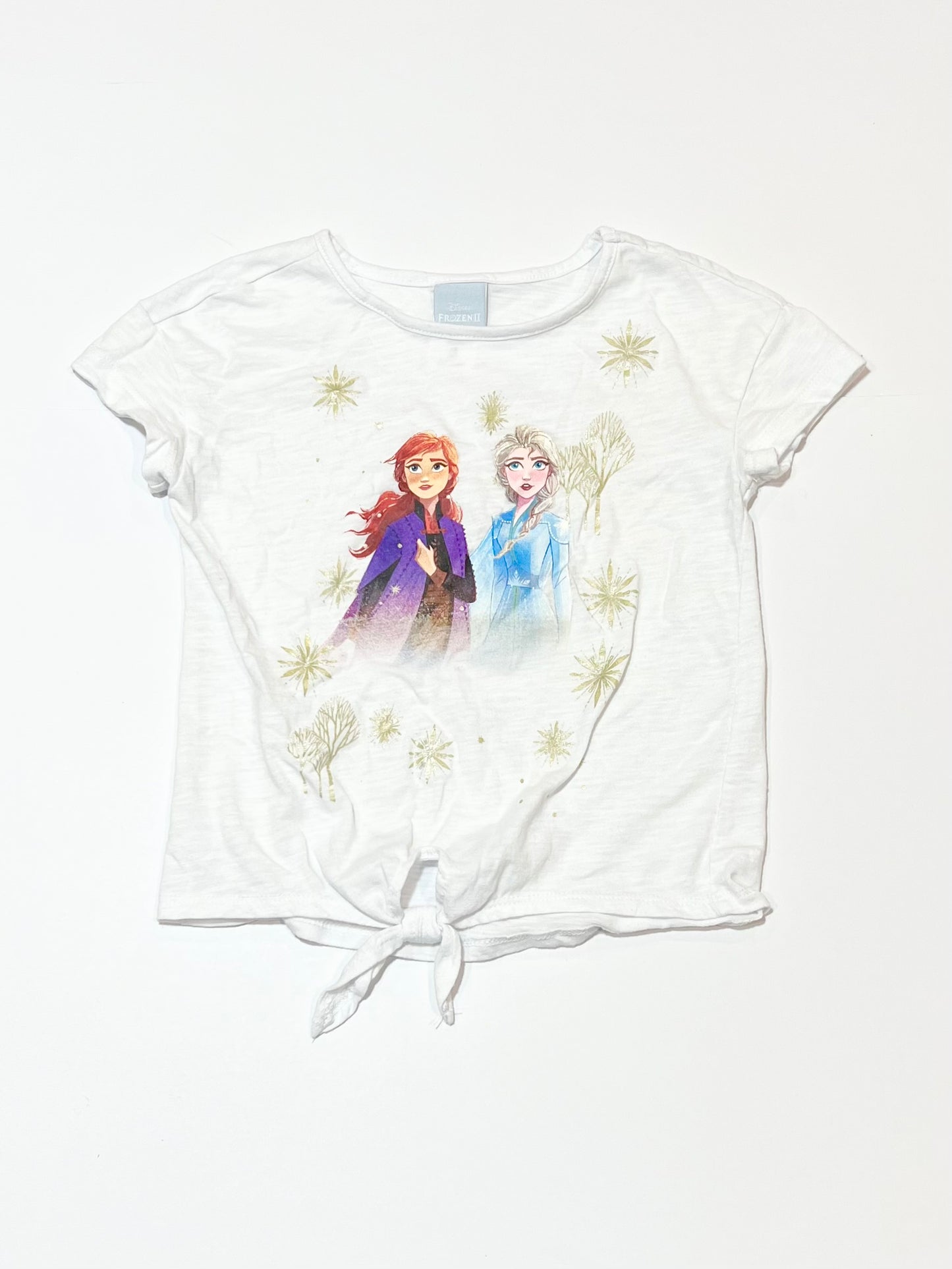 White tie-up tee - Size 3