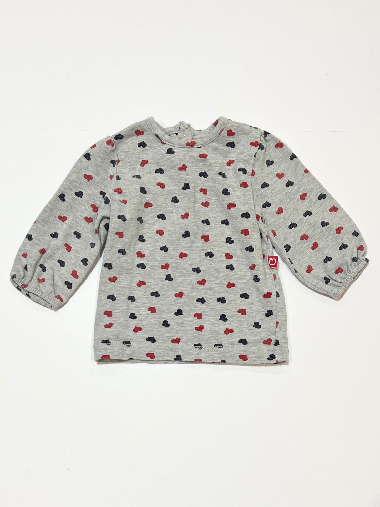 Grey hearts top - Size 000