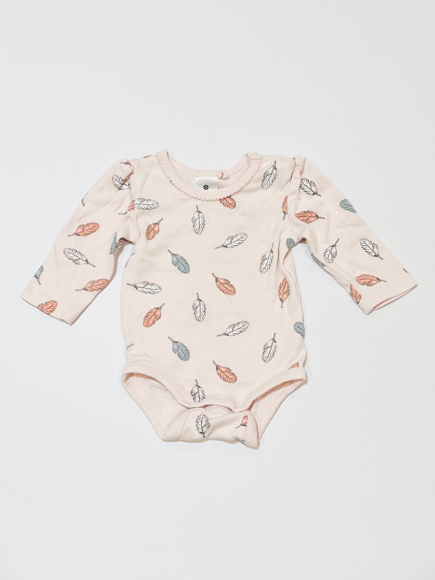 Pink feather bodysuit - Size 000