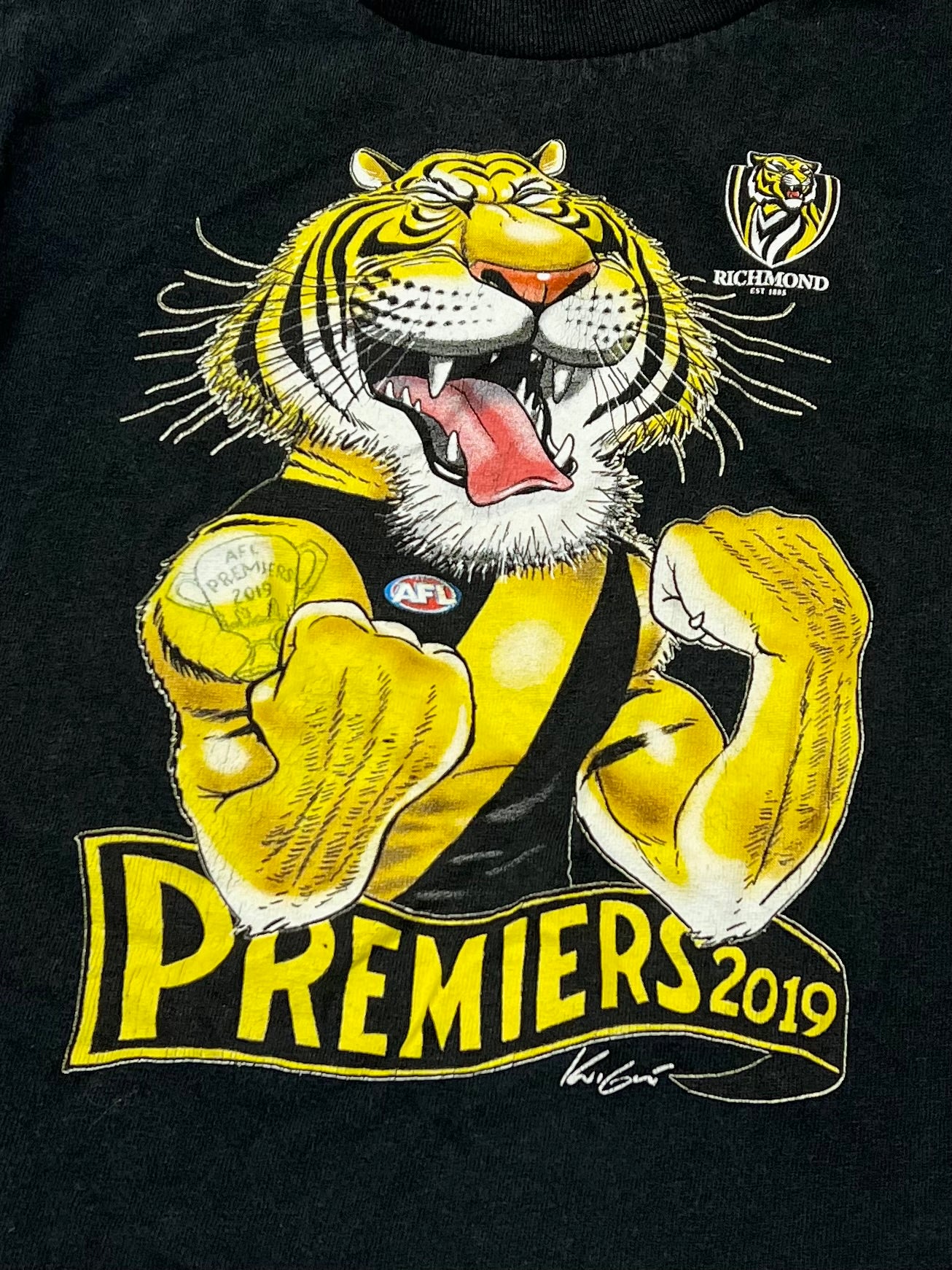 Richmond Tigers tee - Size 4