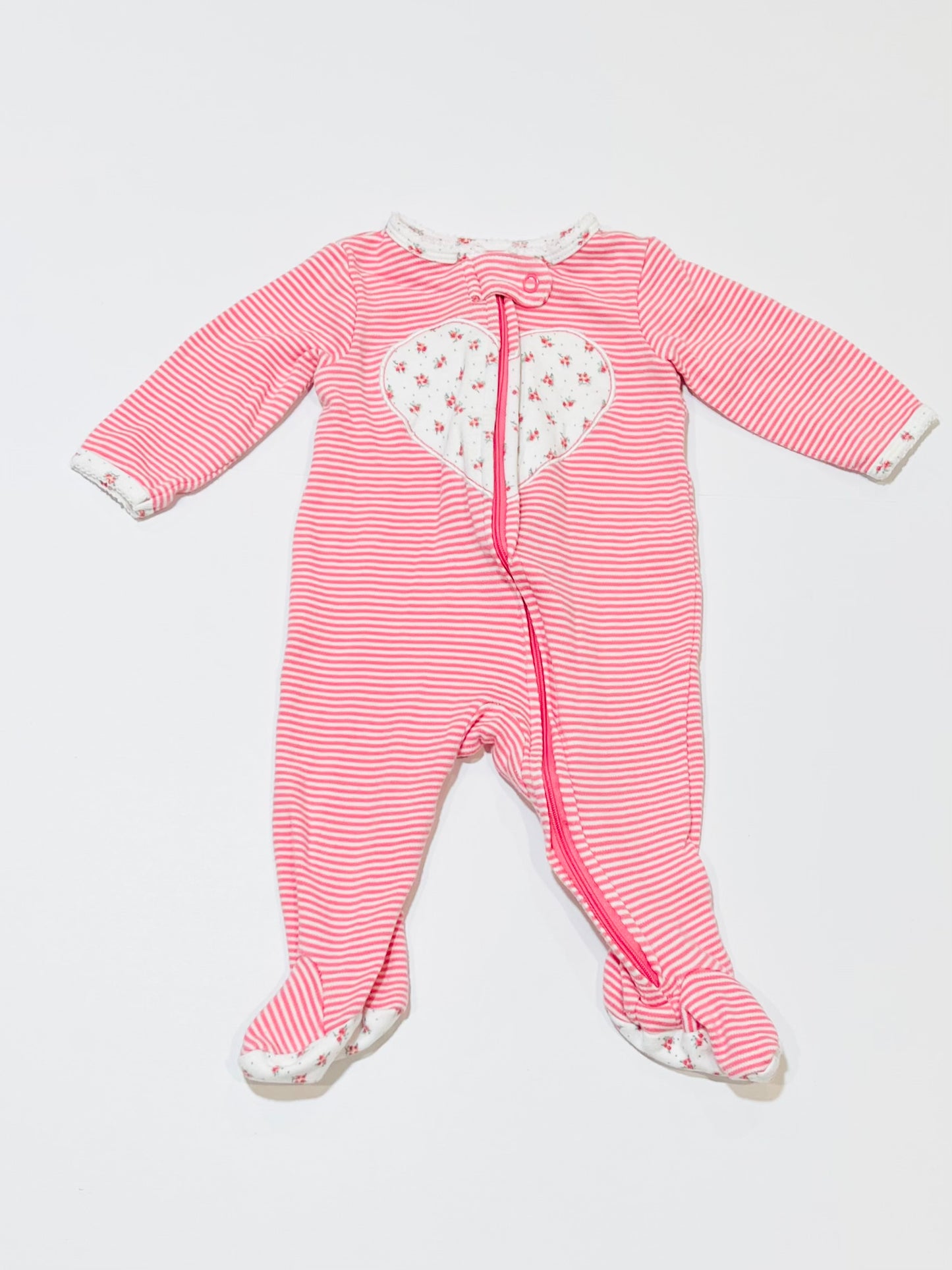 Heart zip onesie - Size 000