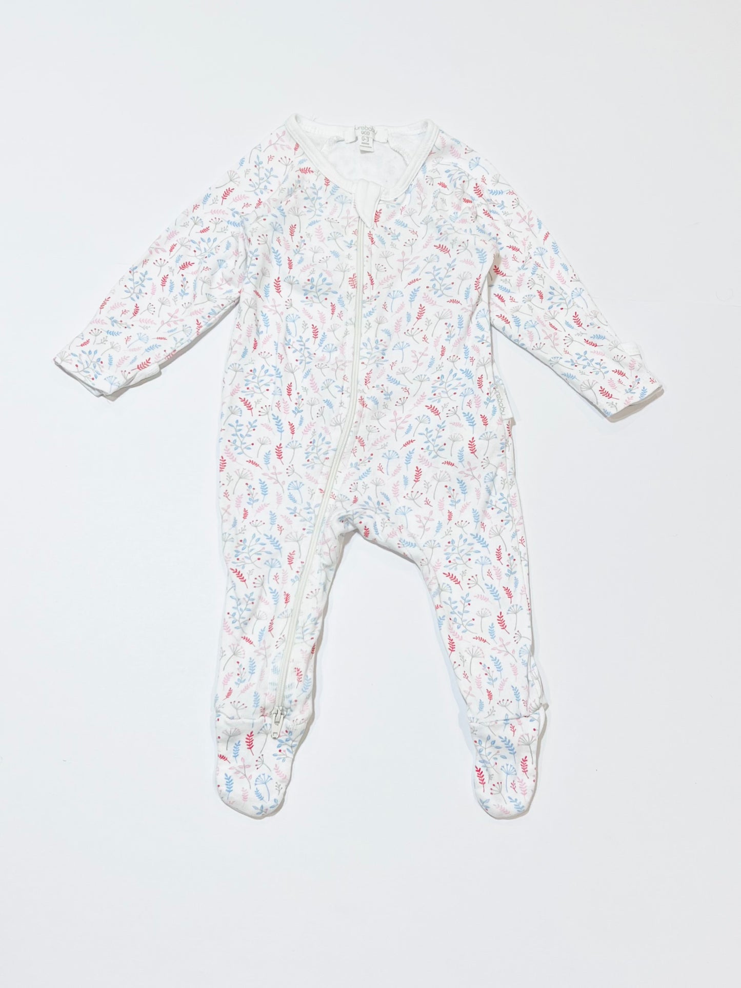 Leaf zip onesie - Size 000