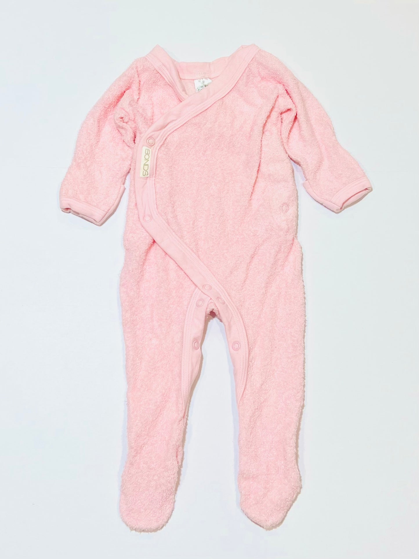 Pink terry onesie - Size 000