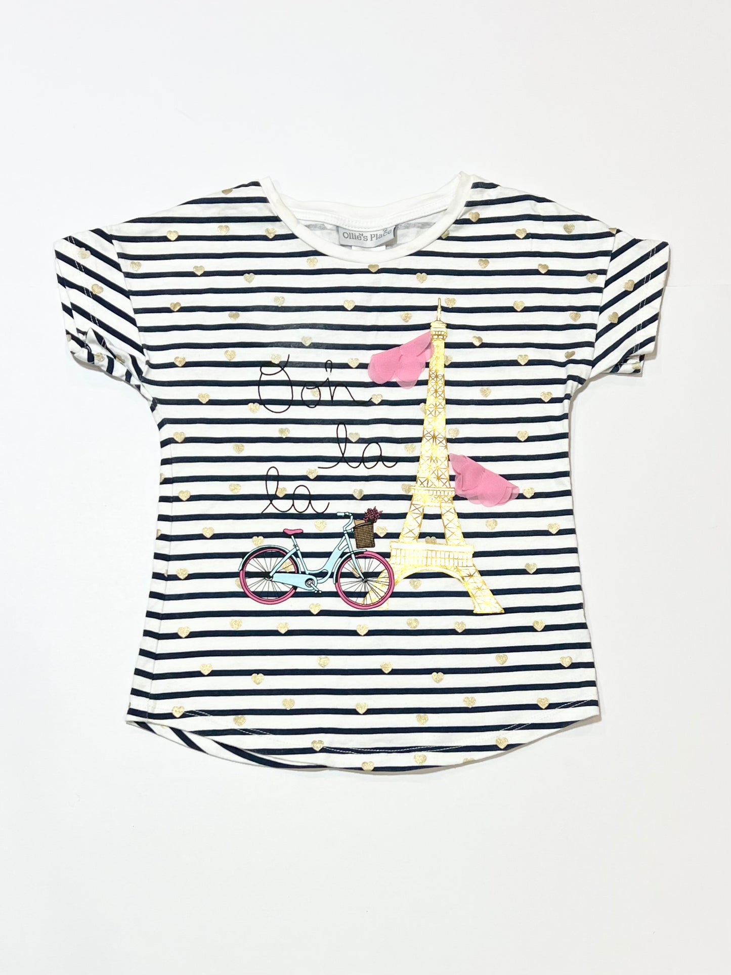 Striped paris tee - Size 4