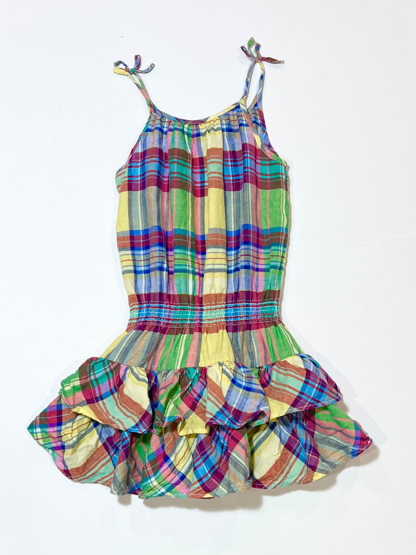 Checkered ruffle dress - Size 4