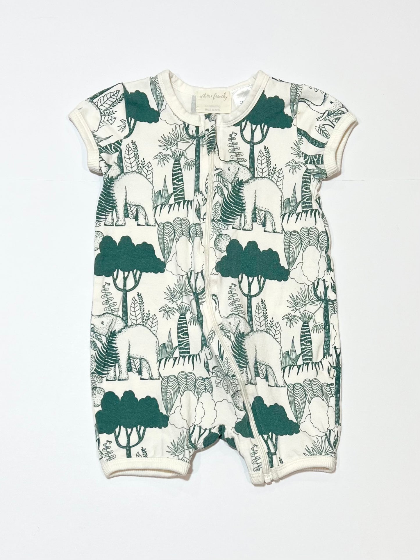 Jungle zip romper - Size 1