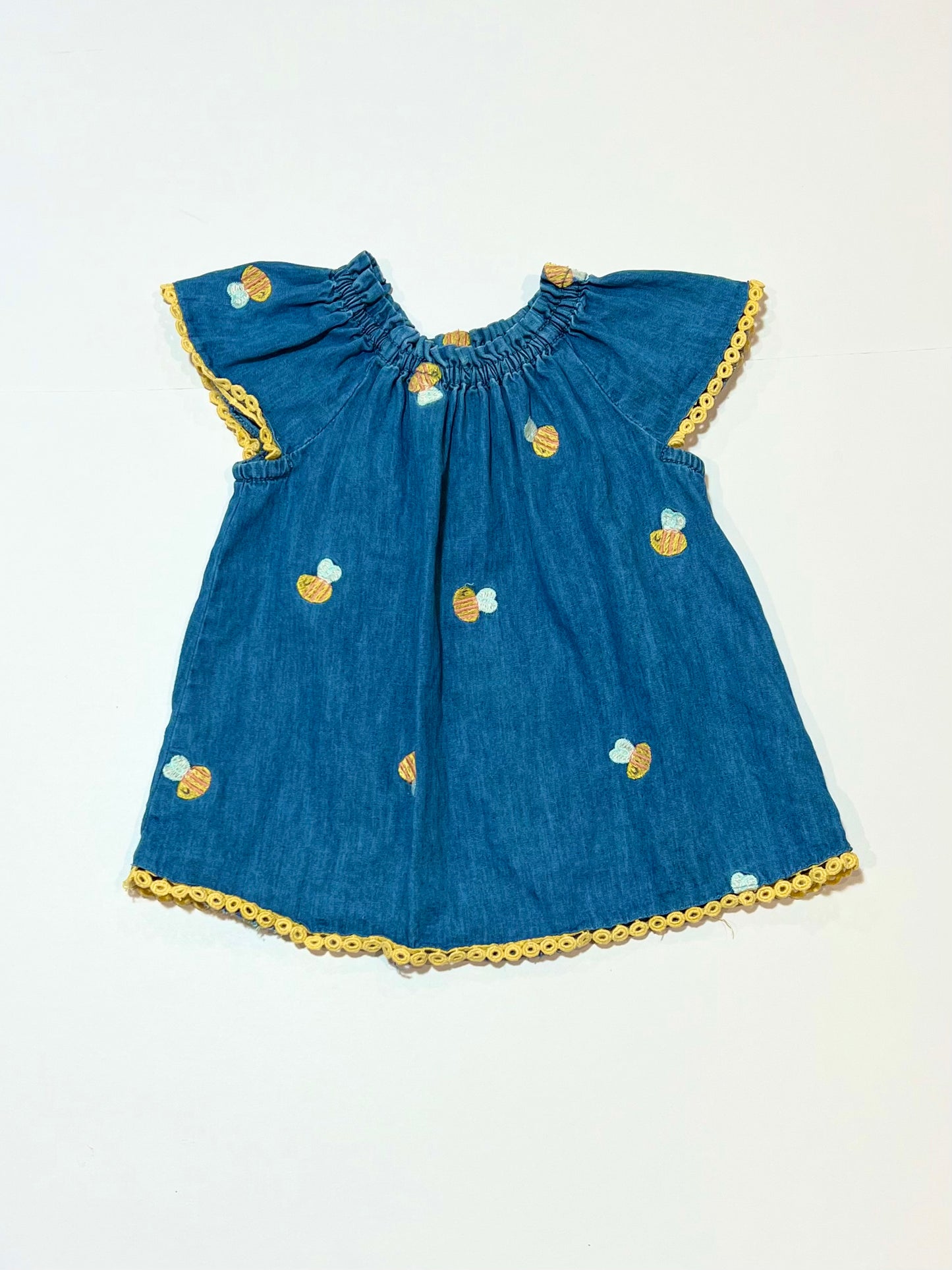Embroidered bee top - Size 1