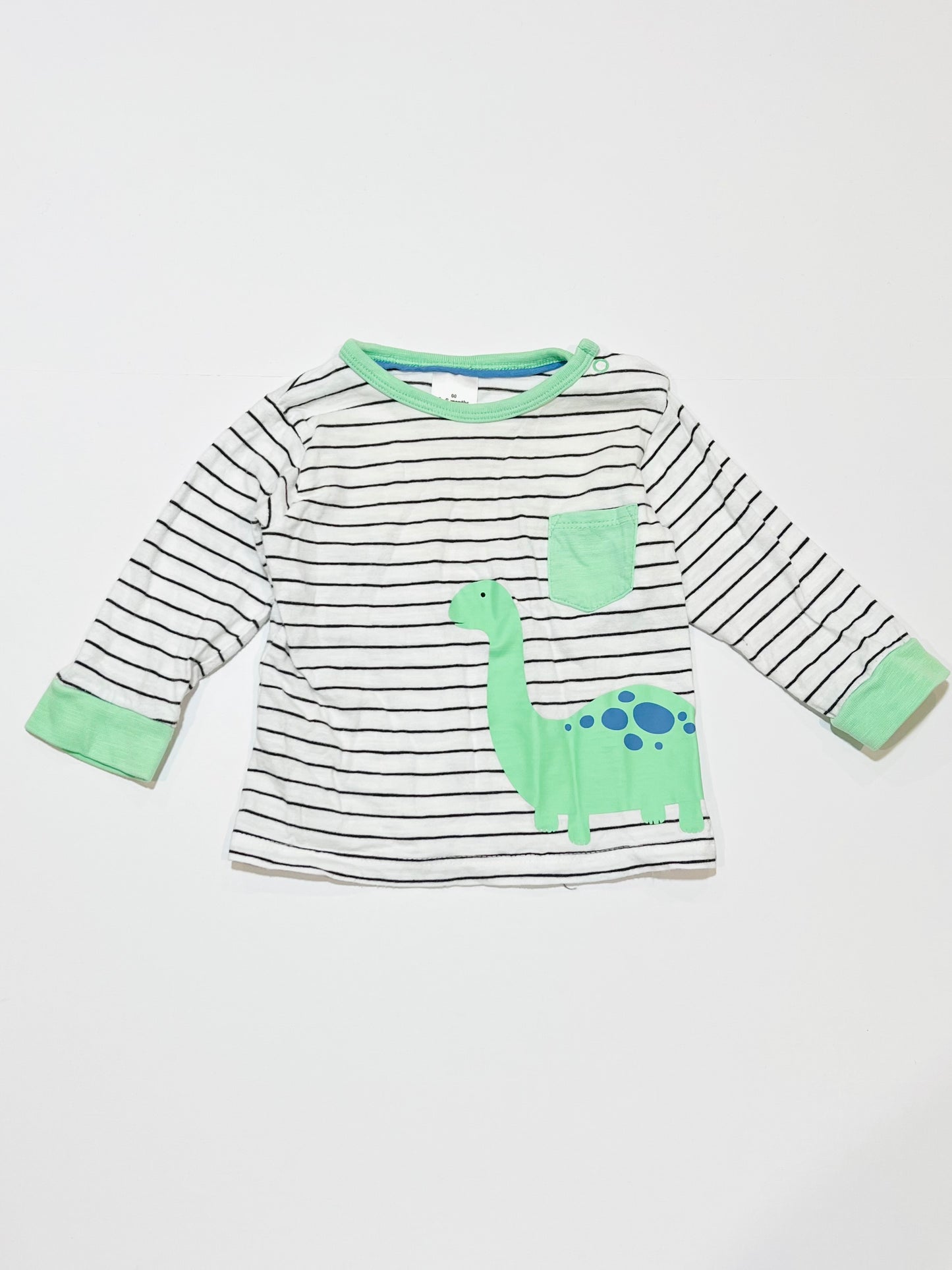 Striped dino top - Size 00