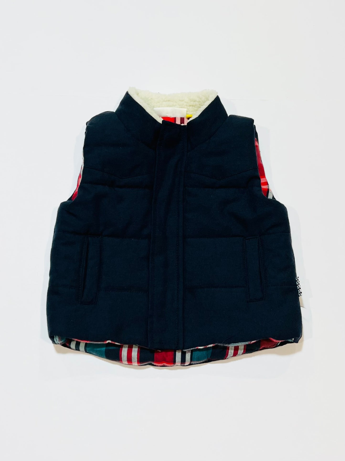 Navy padded vest - Size 00