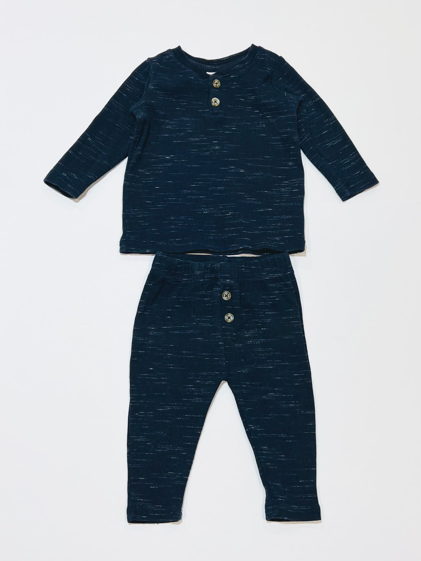 Navy ribbed set - Size 00