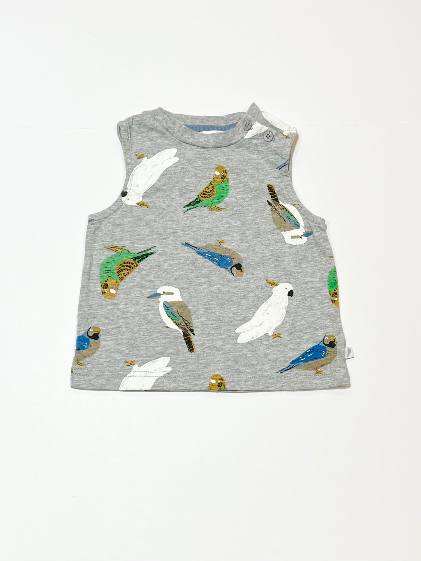 Grey birds tank - Size 0