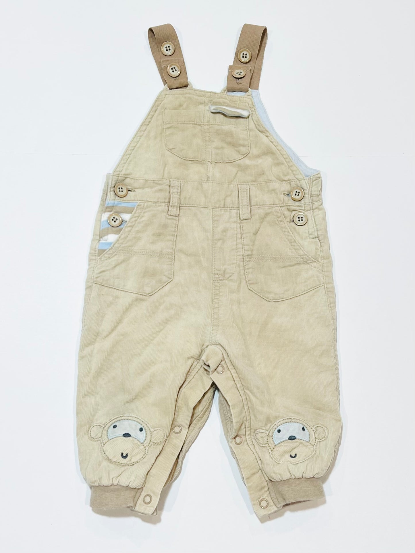 Tan corduroy overalls - Size 00