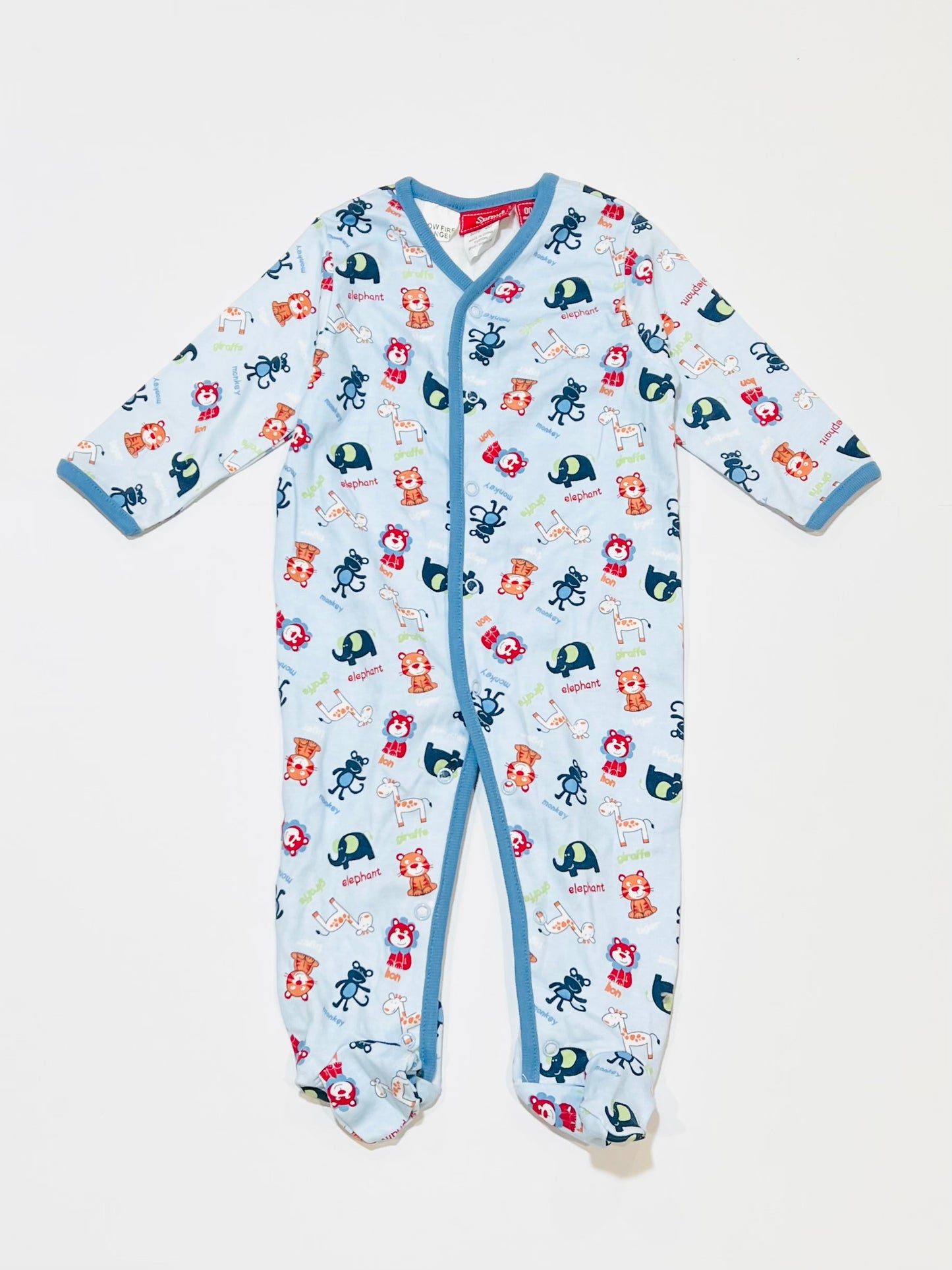 Blue animals onesie - Size 00