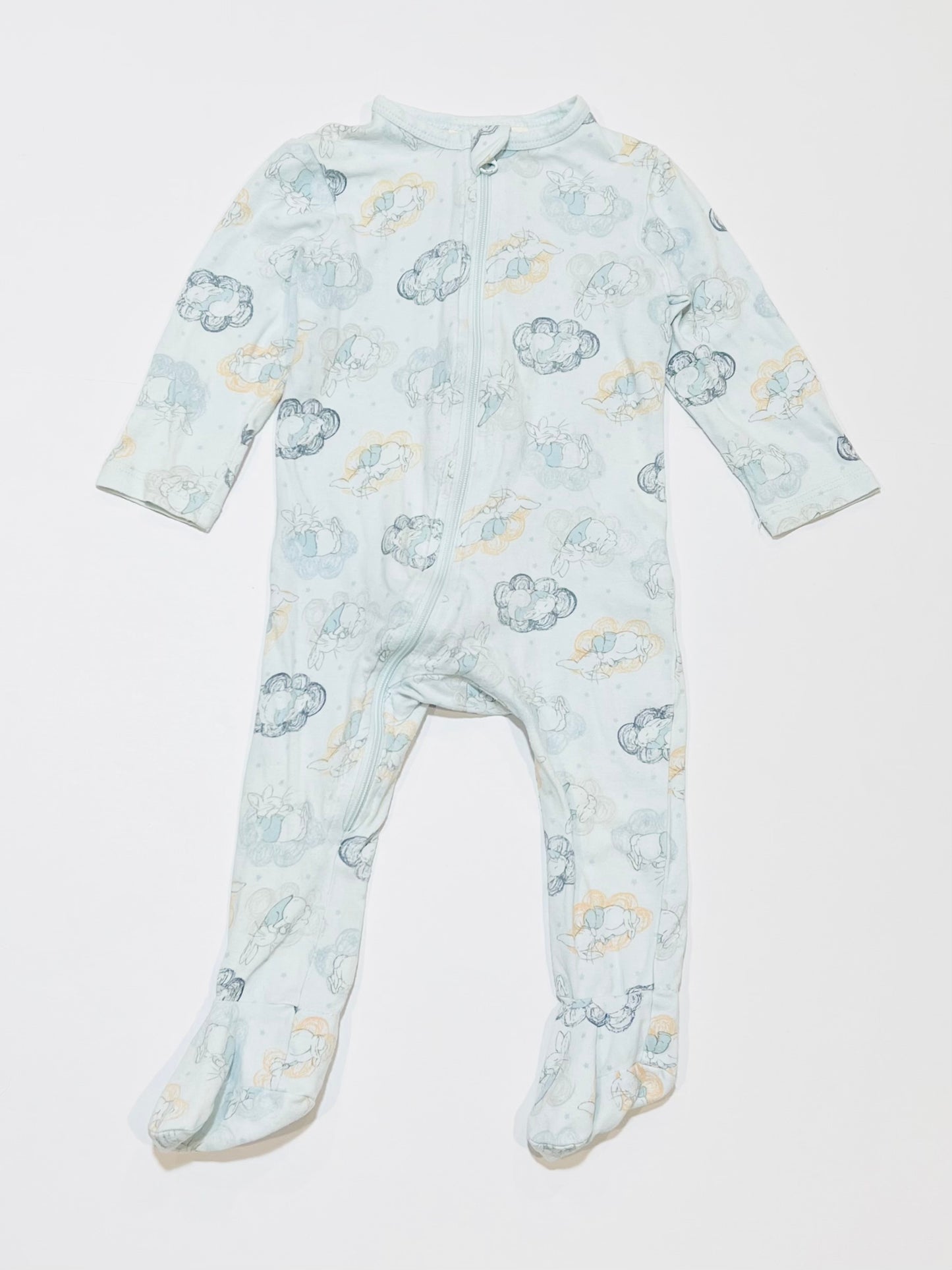 Blue zip onesie - Size 00