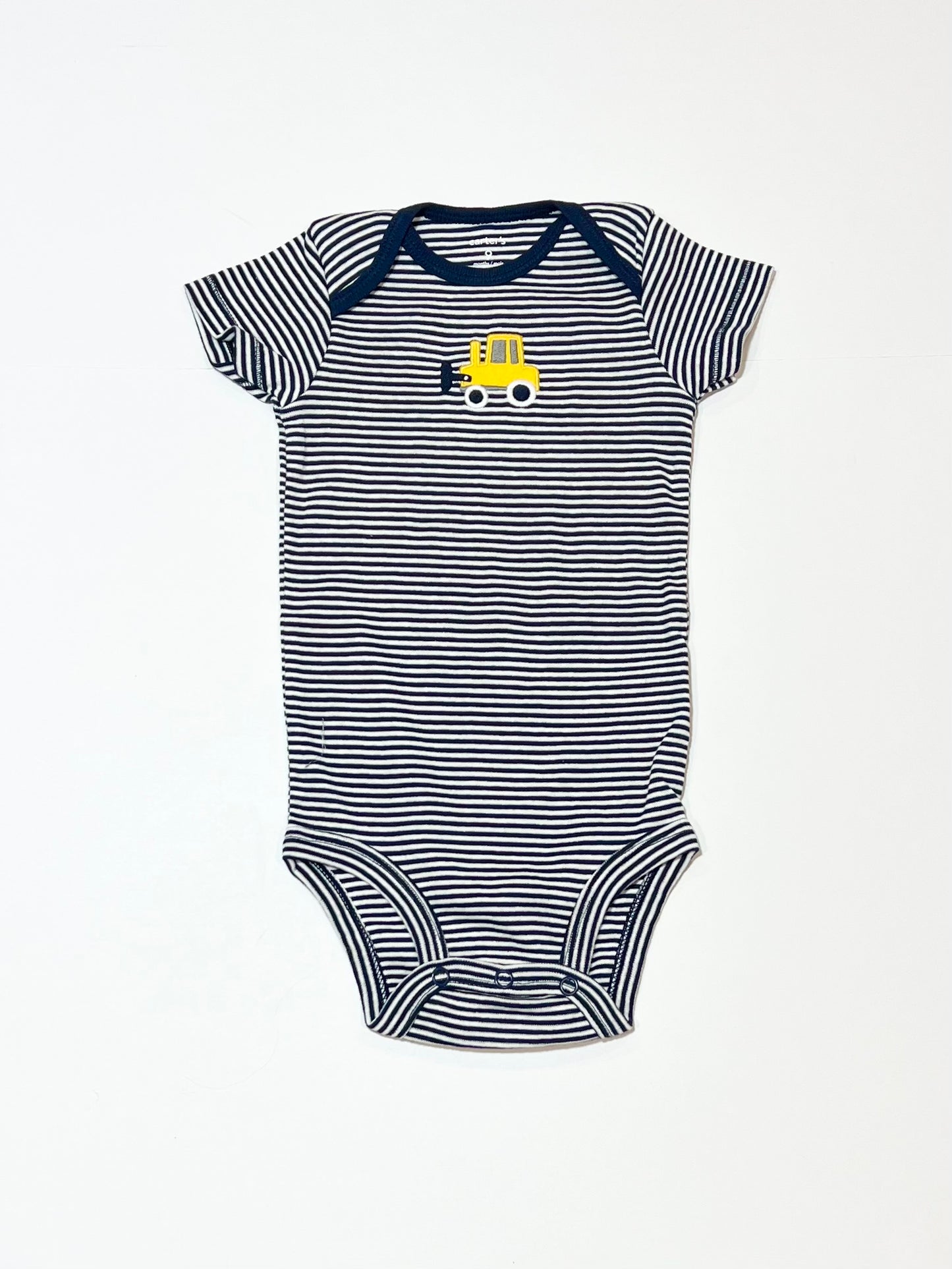 Striped digger bodysuit - Size 6-9 months