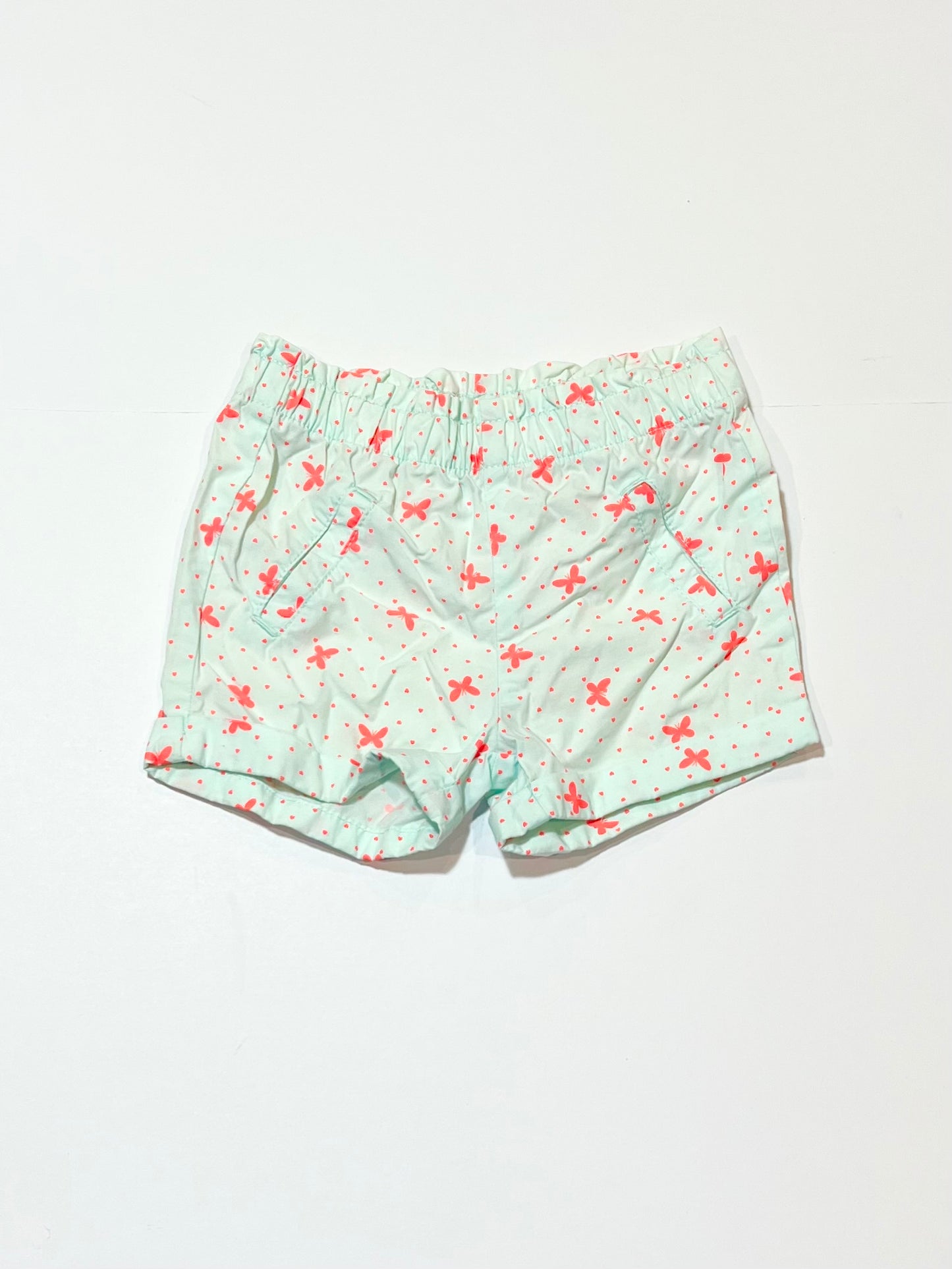 Green butterfly shorts - Size 0