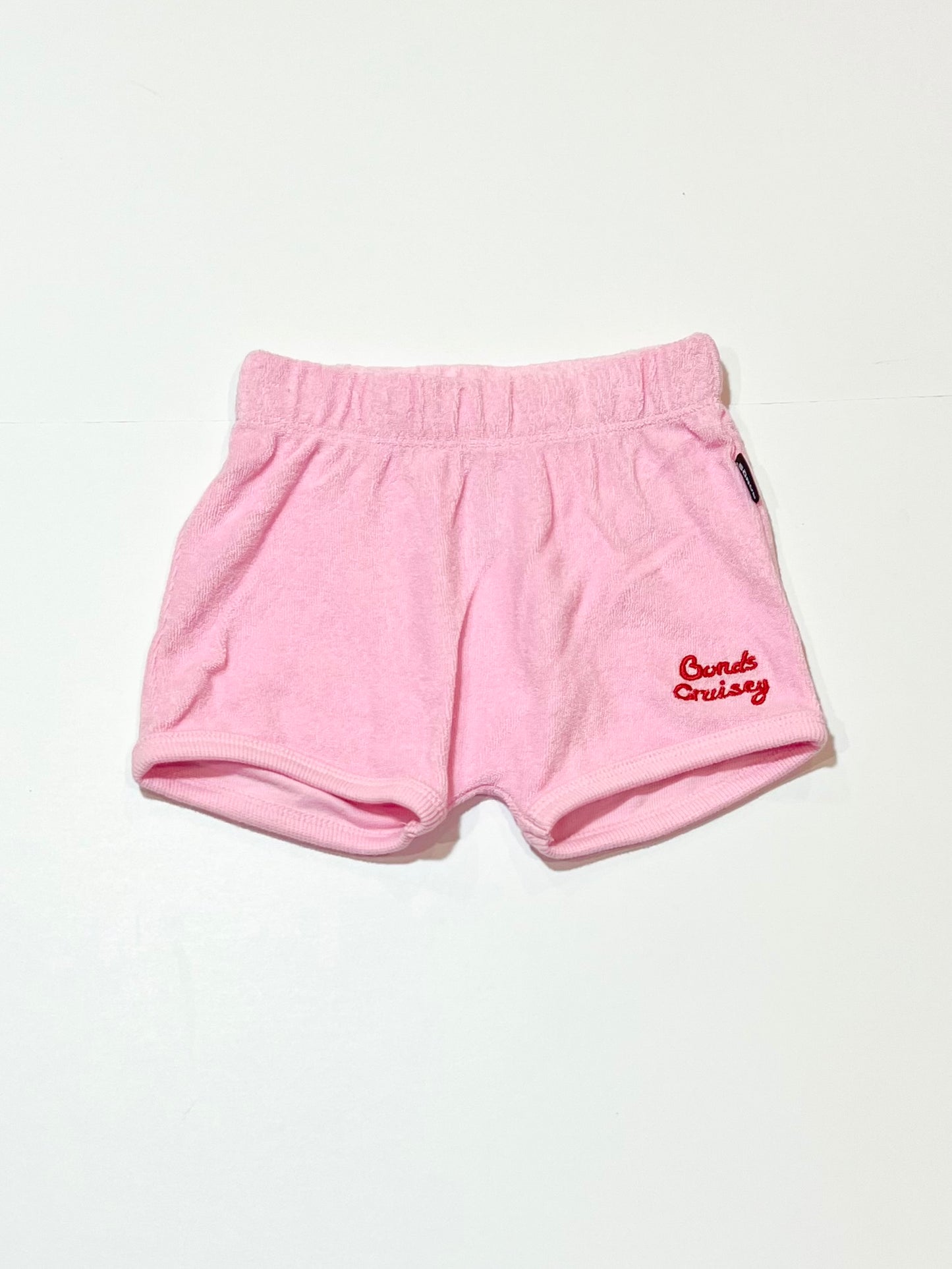 Pink terry shorts - Size 0