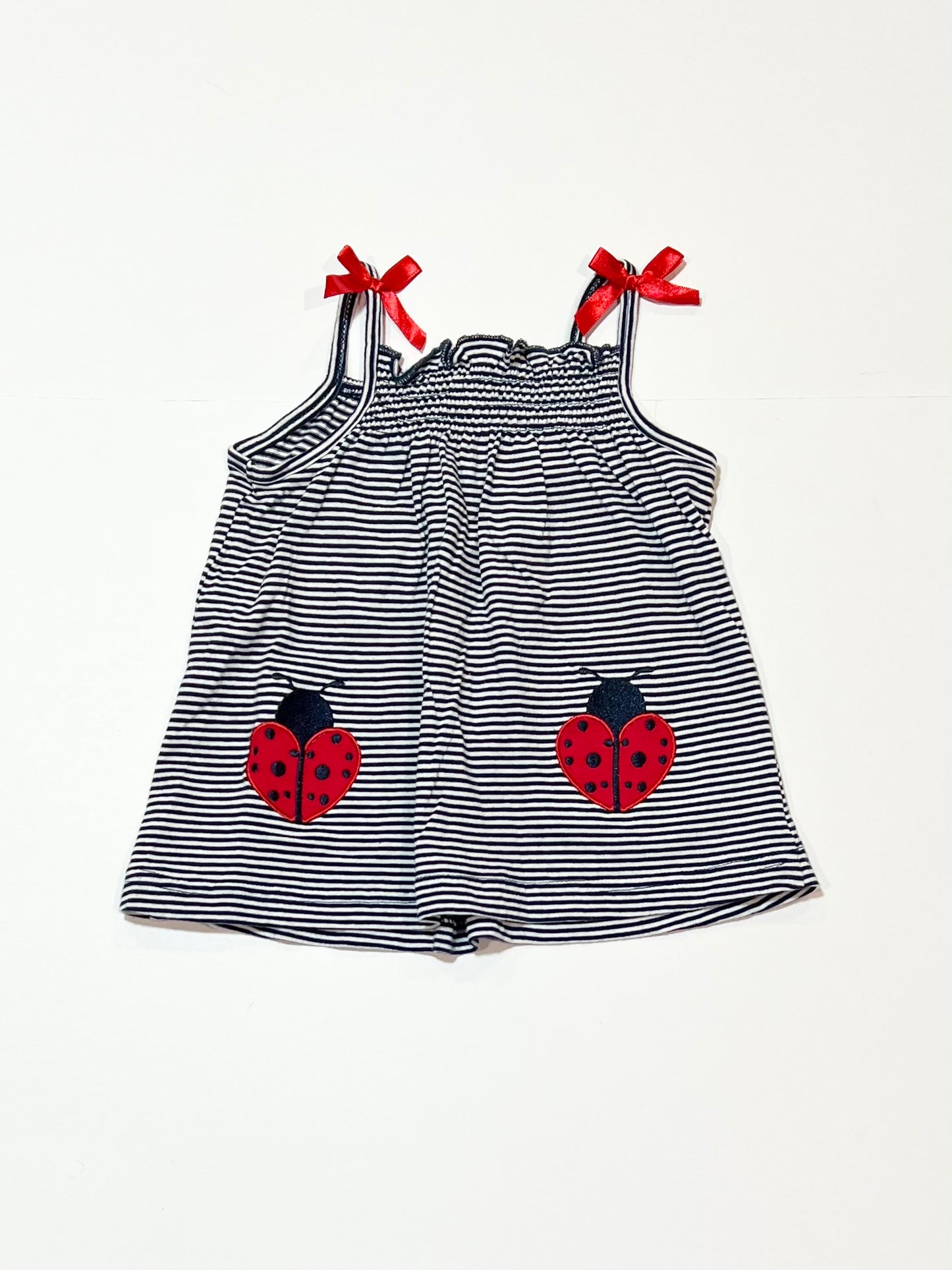 Striped lady bug top - Size 0