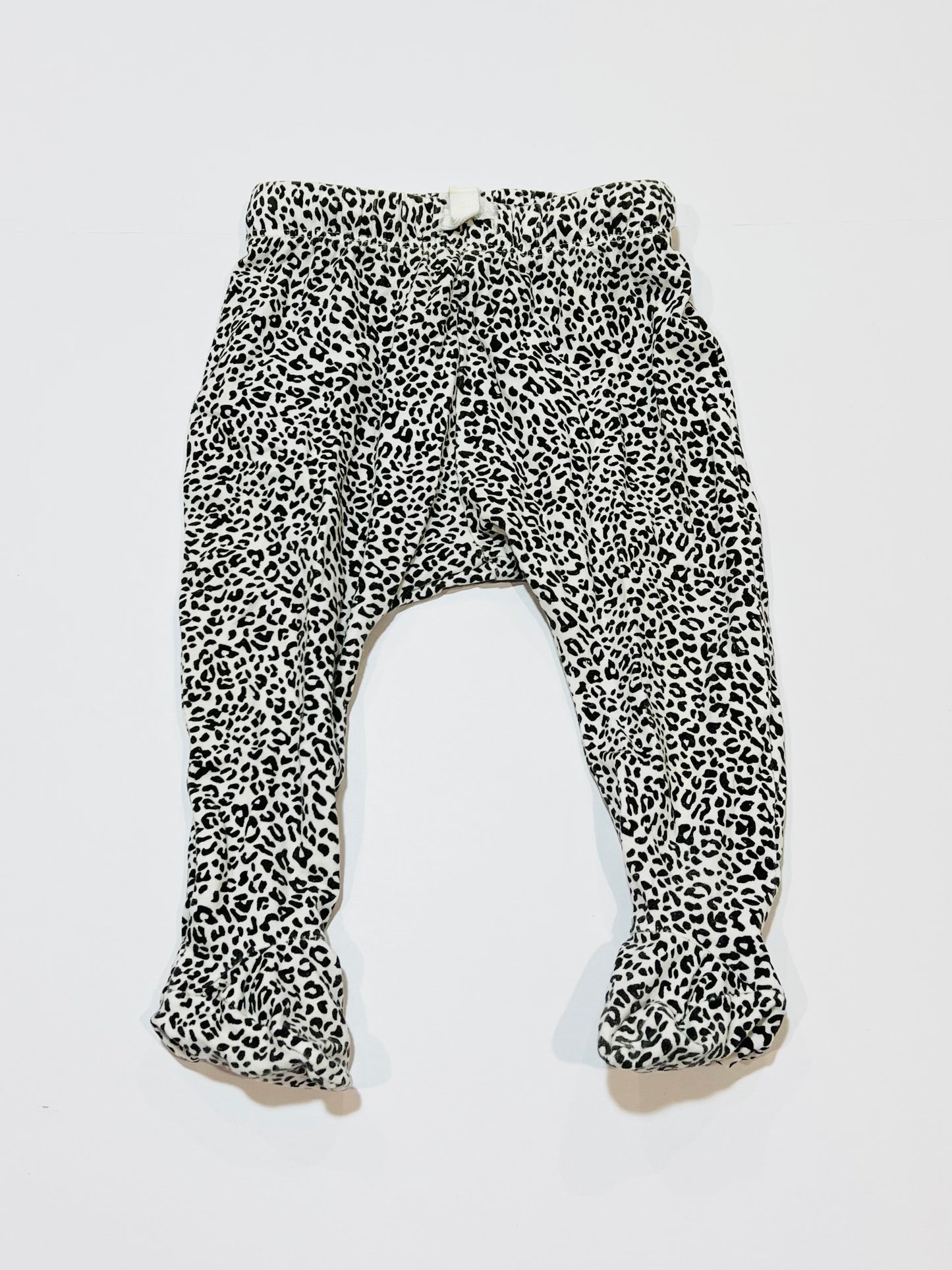 Animal print footed pants - Size 00