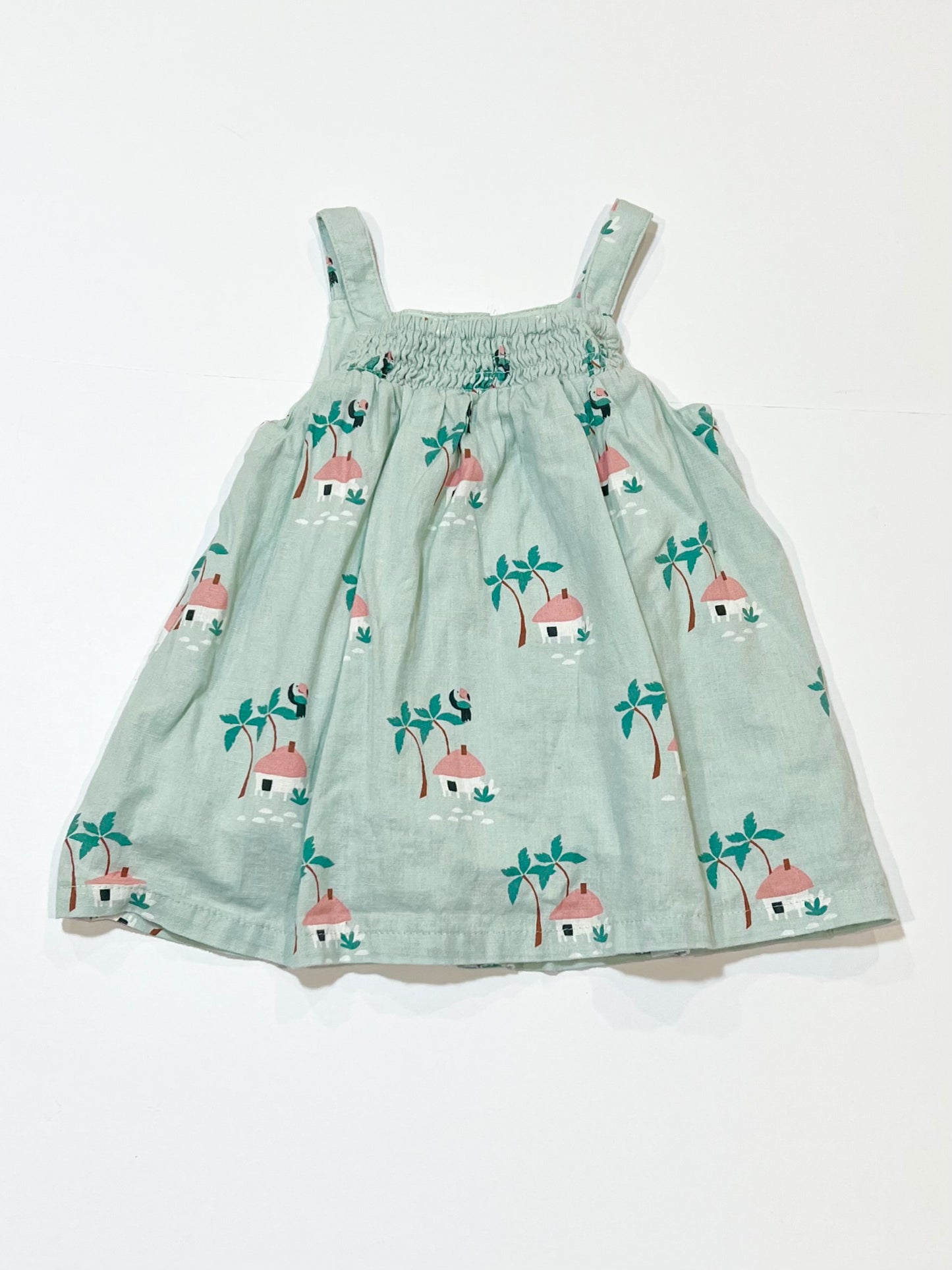 Green house dress - Size 6-9 months