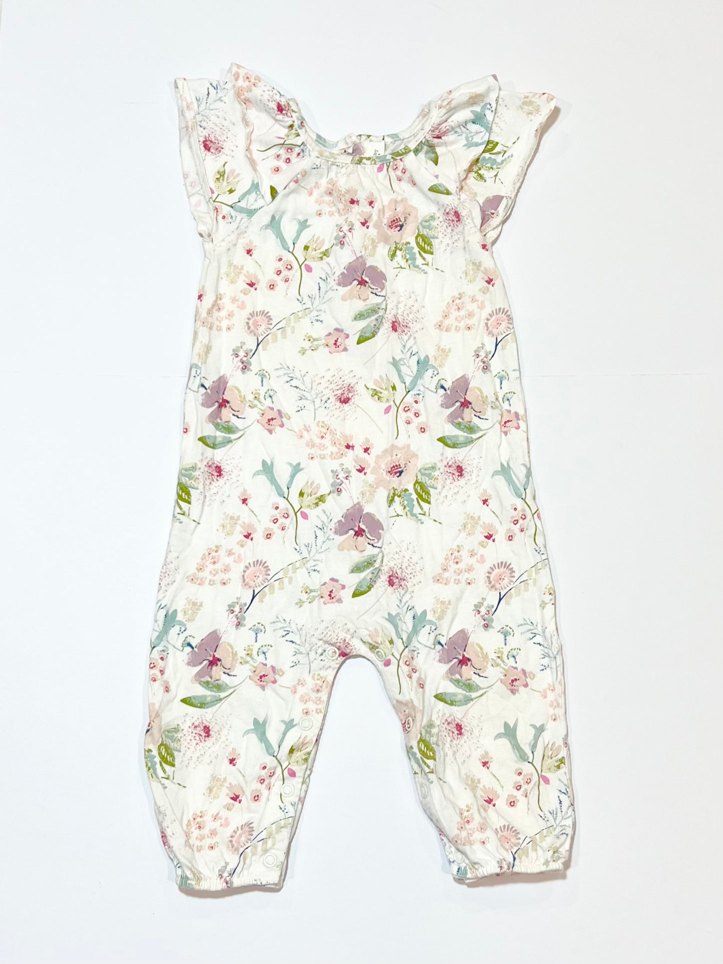 Floral jumpsuit - Size 6-9 months