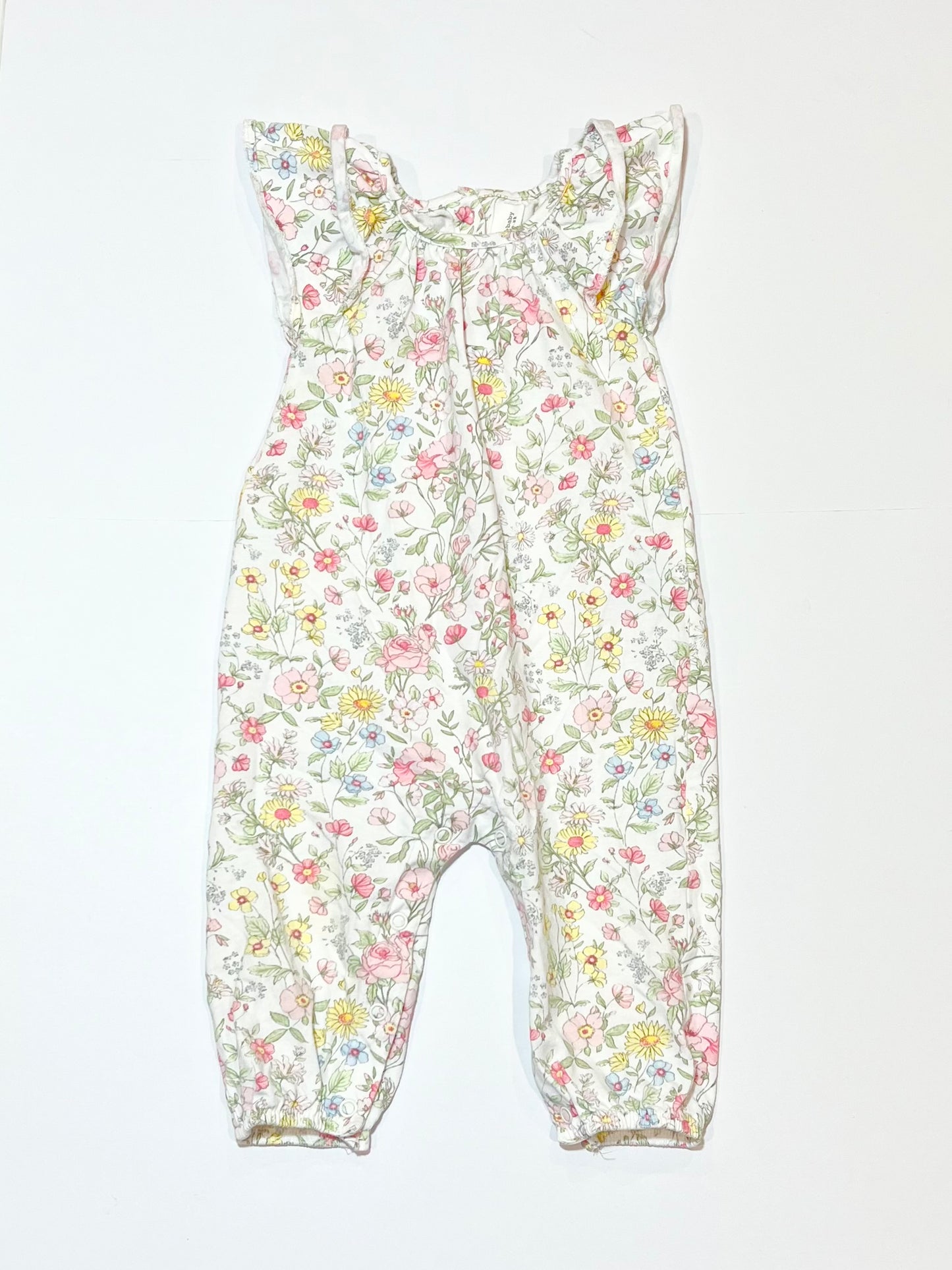 Floral jumpsuit - Size 6-9 months