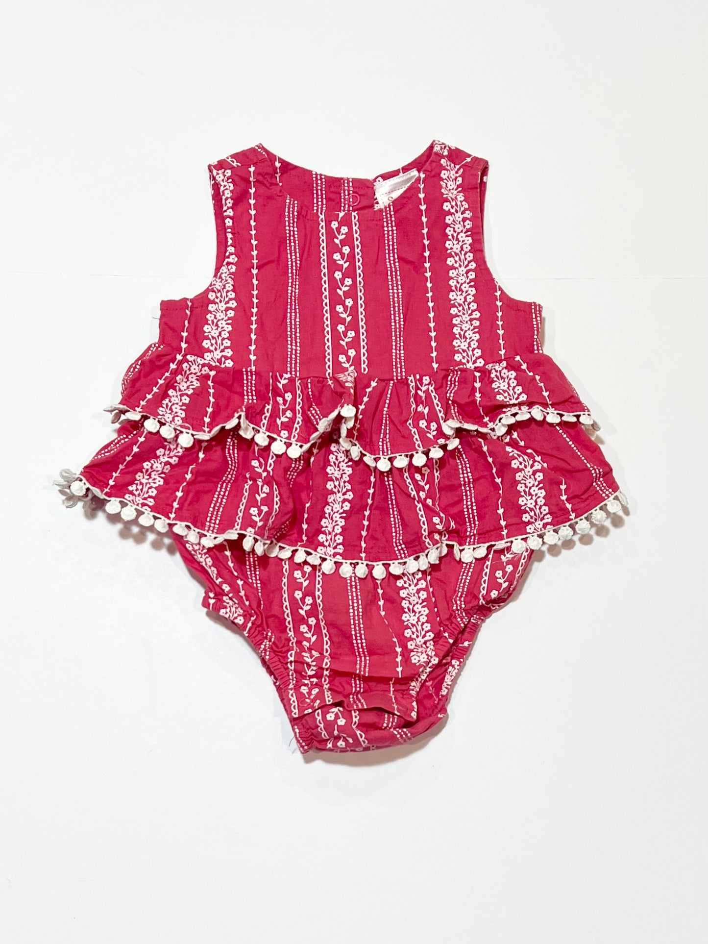 Floral ruffle romper - Size 0