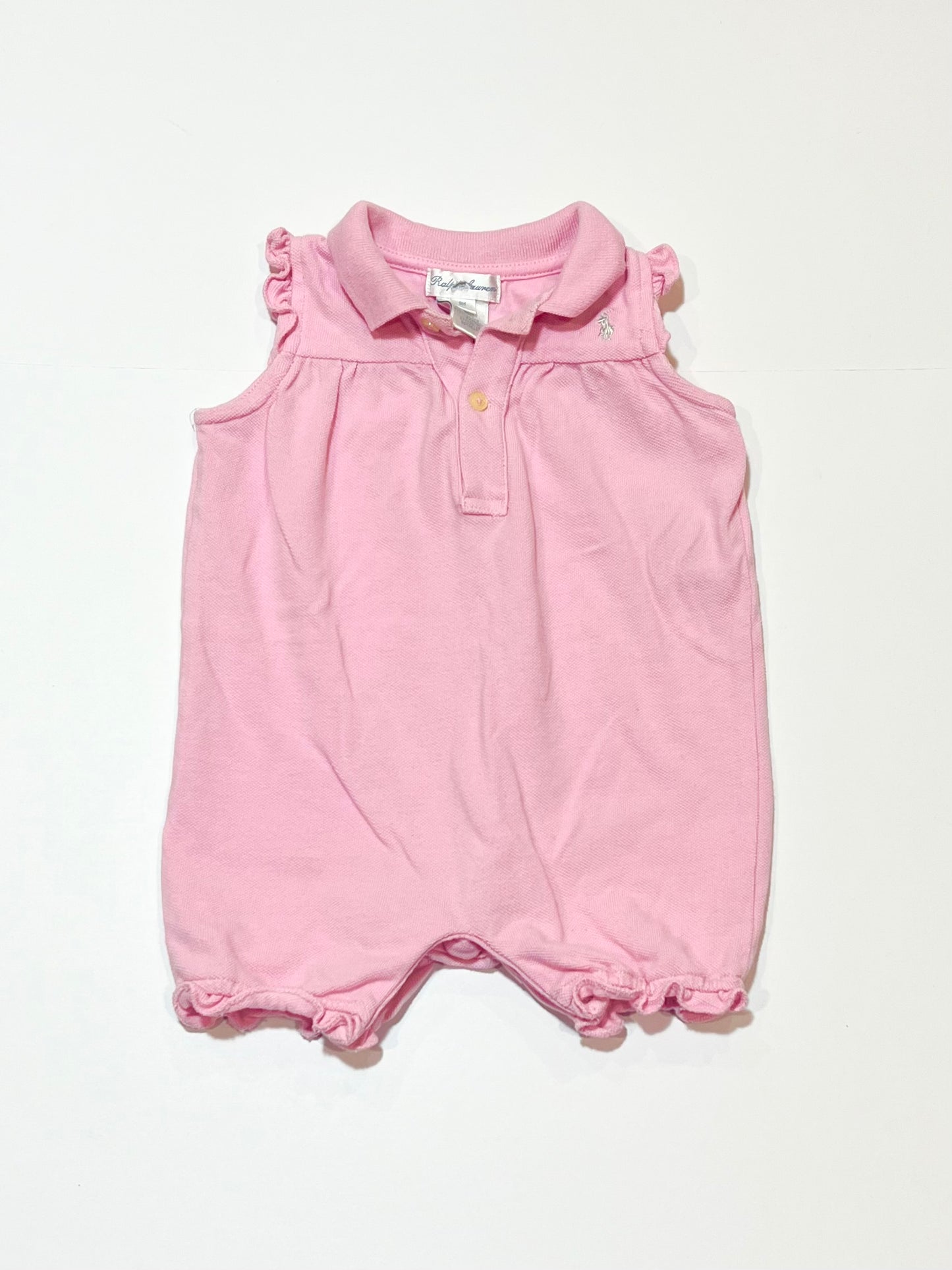 Pink romper - Size 6-9 months