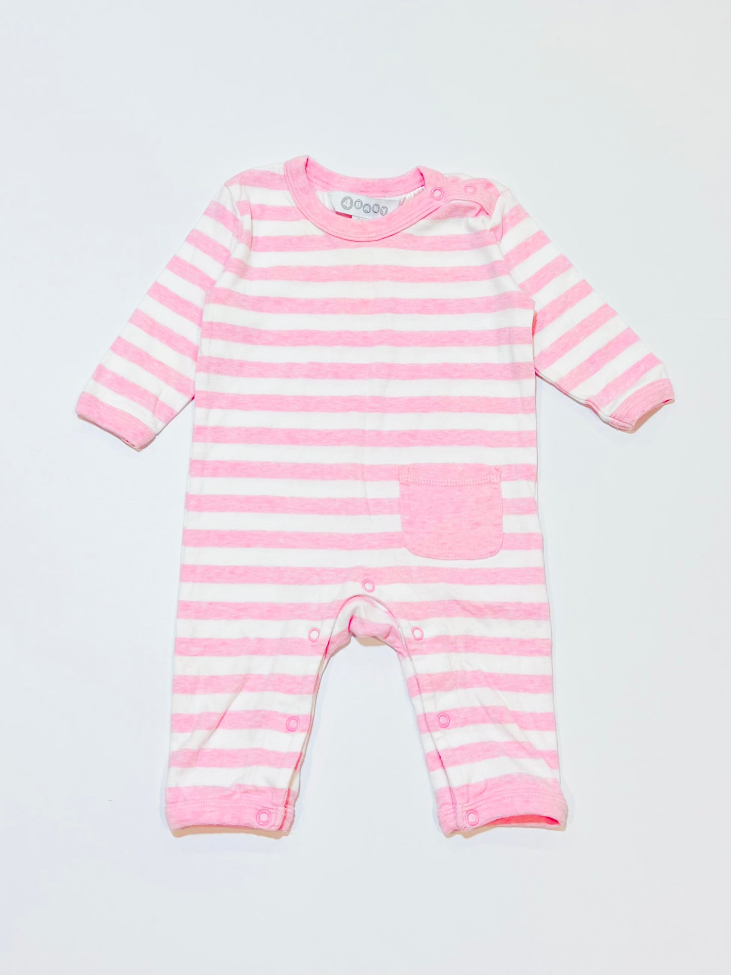 Pink striped onesie - Size 00