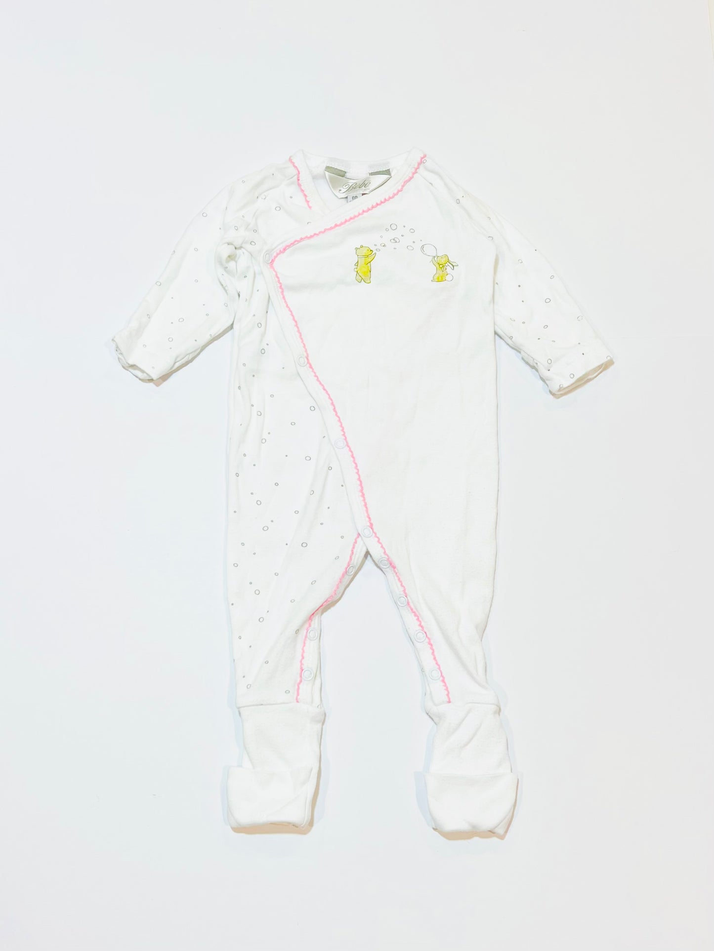White bubbles onesie - Size 00