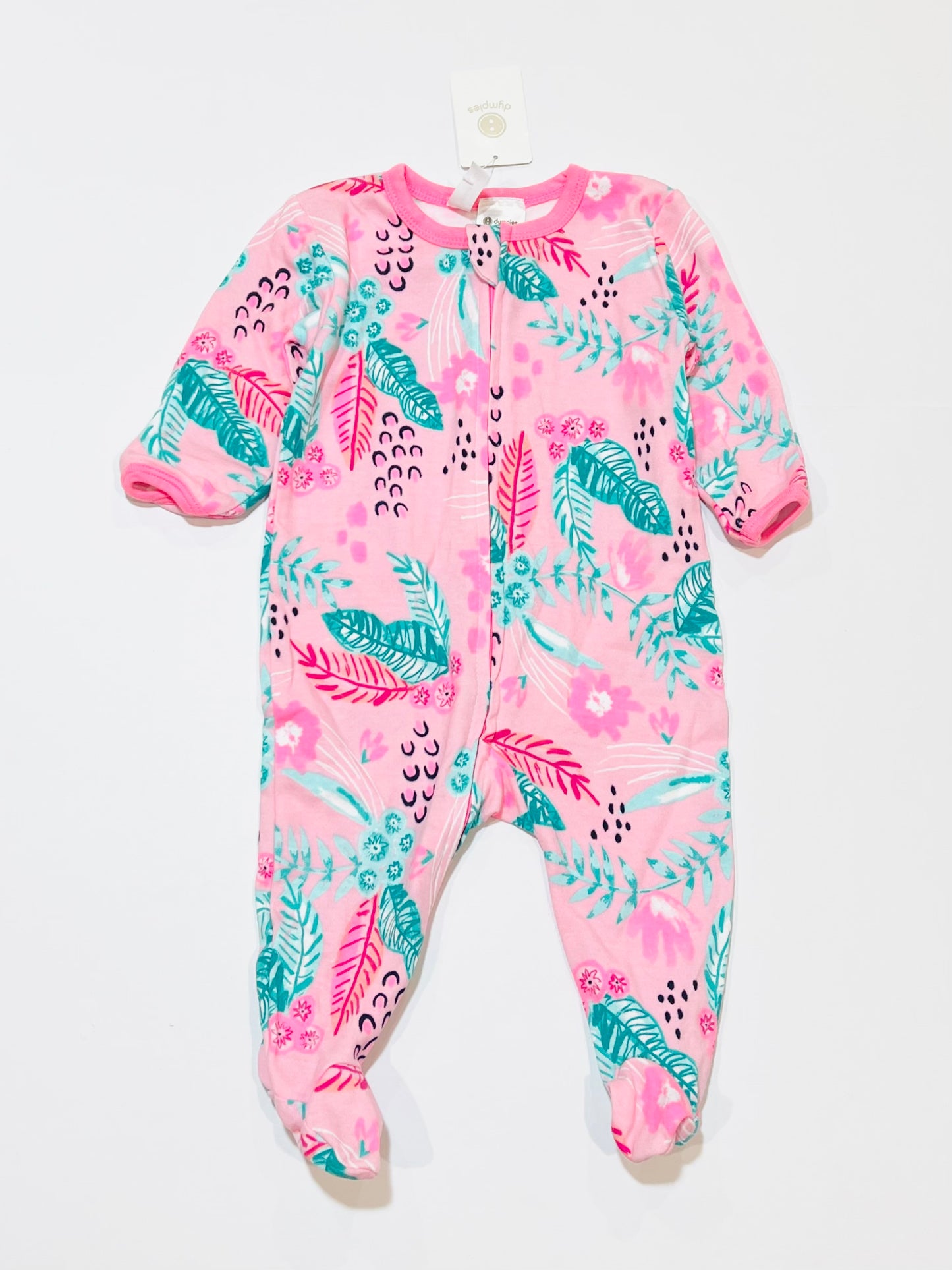 Pink zip onesie brand new - Size 00