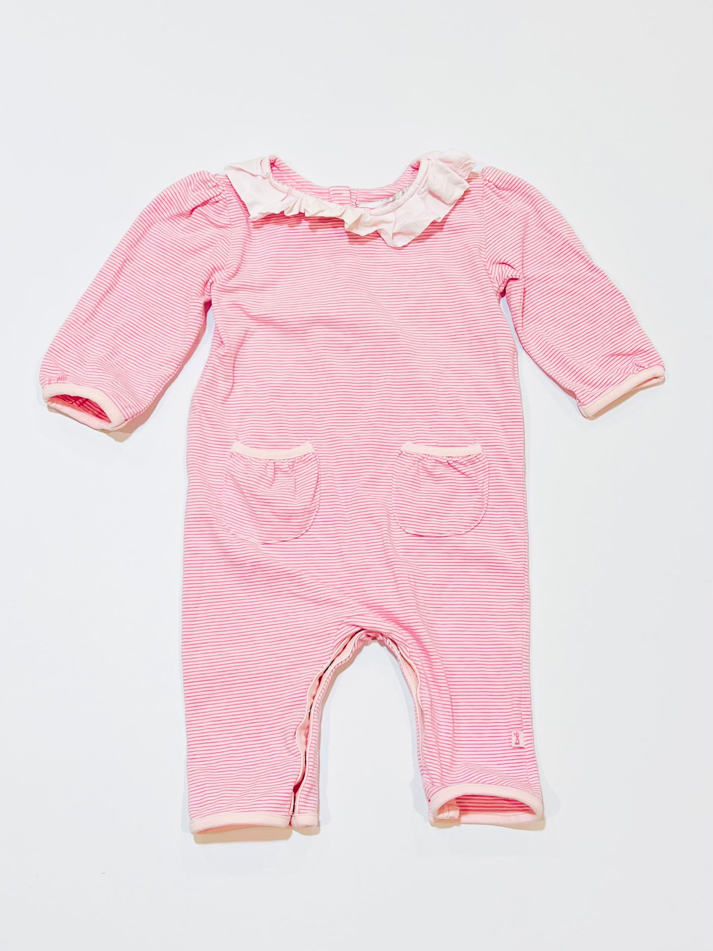Pink striped onesie - Size 00